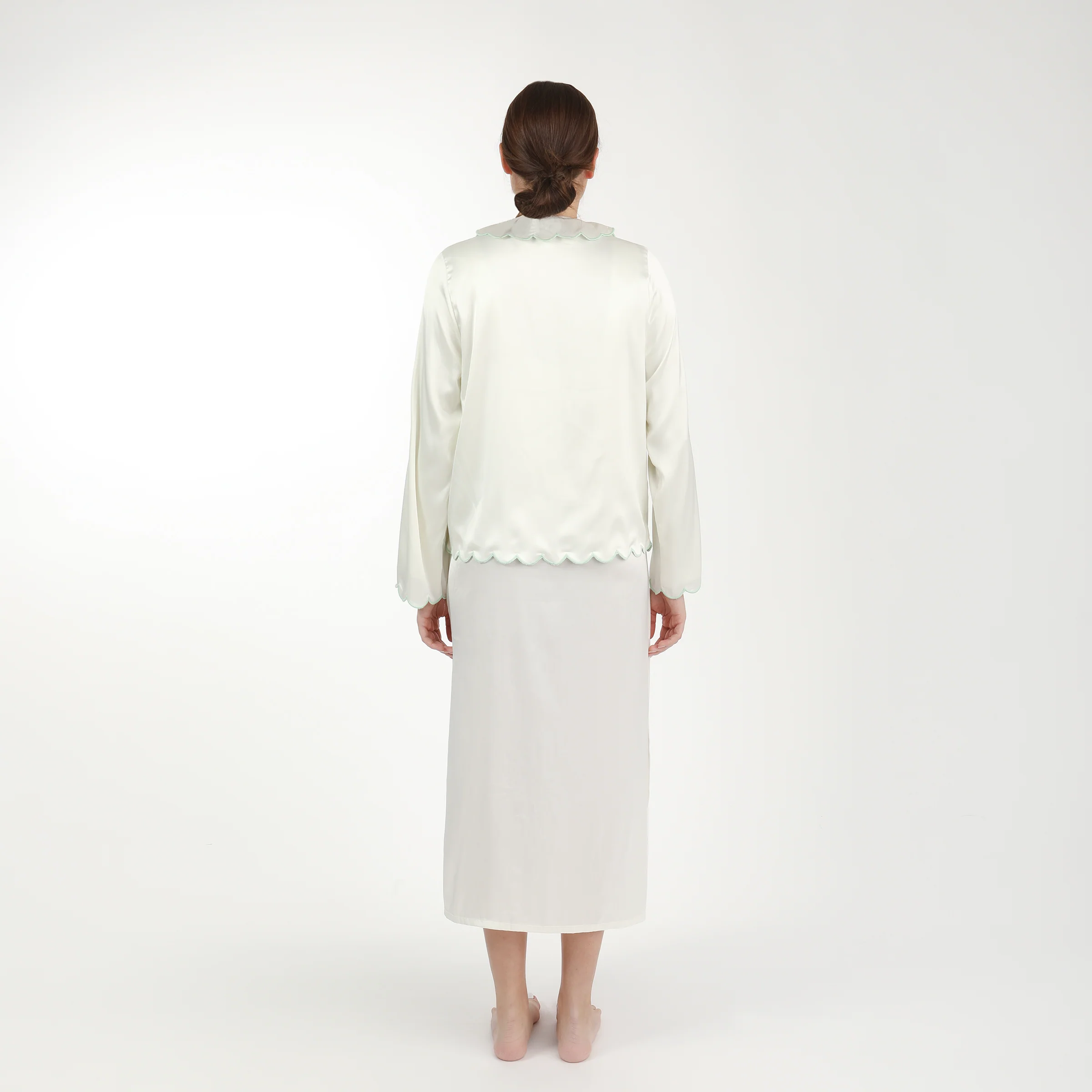 BIRDIE SATIN BEDJACKET - Image 3