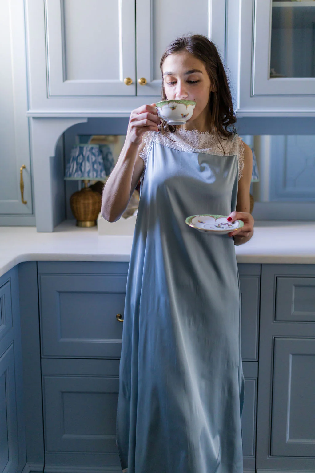 CHLOE LACE & SATIN NIGHTGOWN - Image 13