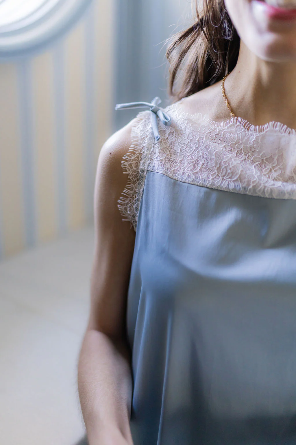 CHLOE LACE & SATIN NIGHTGOWN - Image 14