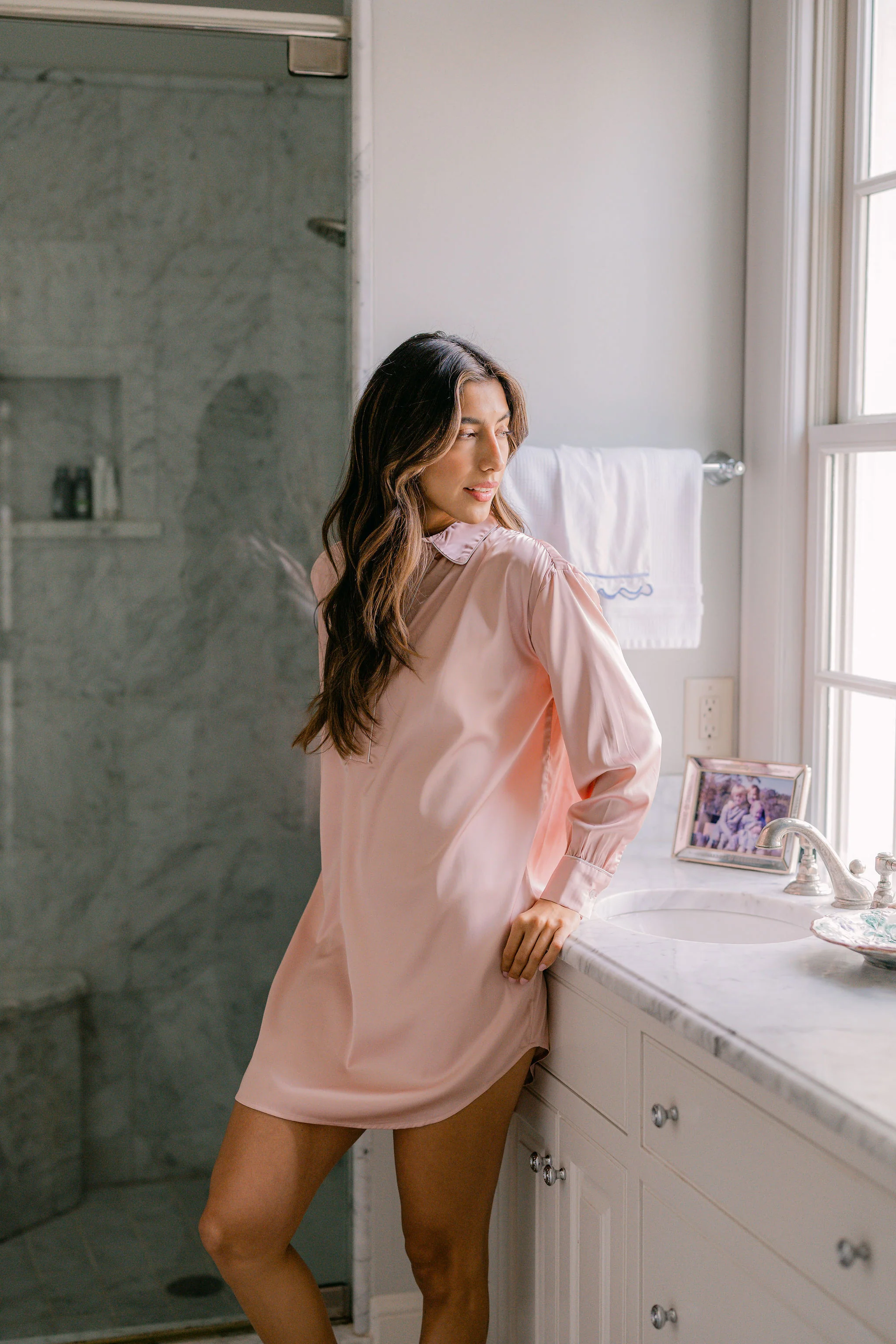 POP OVER CHLOE SATIN NIGHTSHIRT - Image 11
