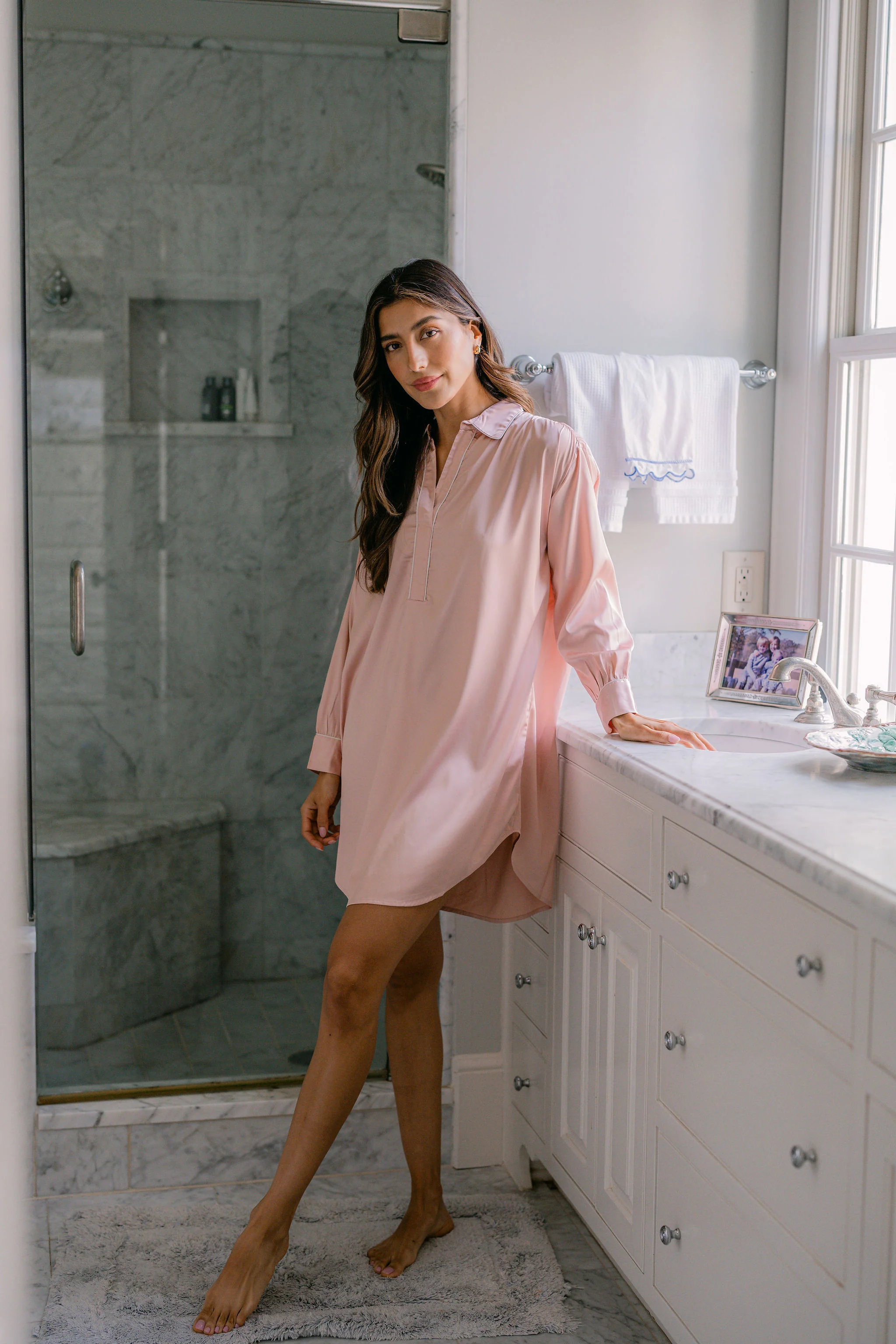 POP OVER CHLOE SATIN NIGHTSHIRT - Image 12