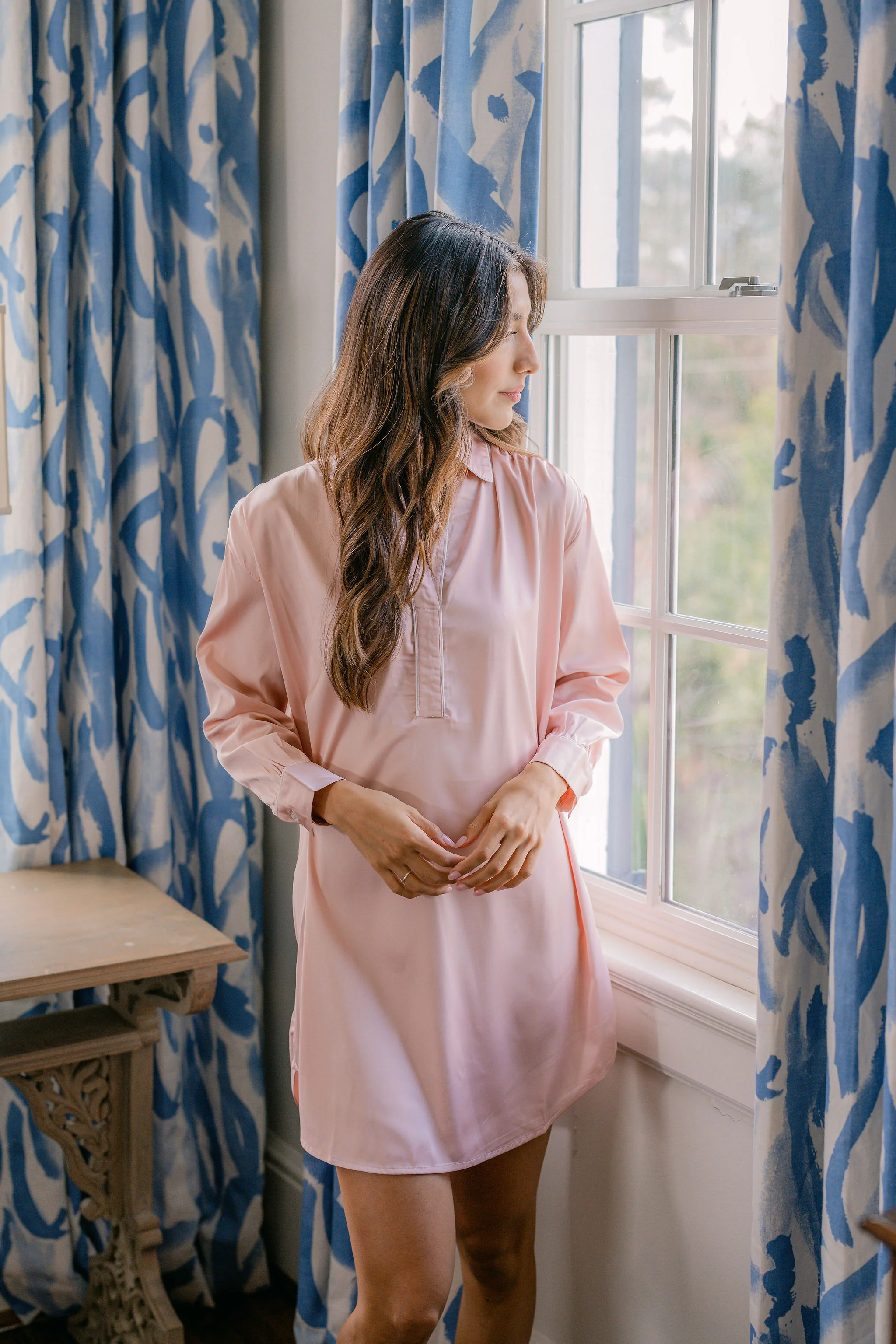 POP OVER CHLOE SATIN NIGHTSHIRT - Image 14
