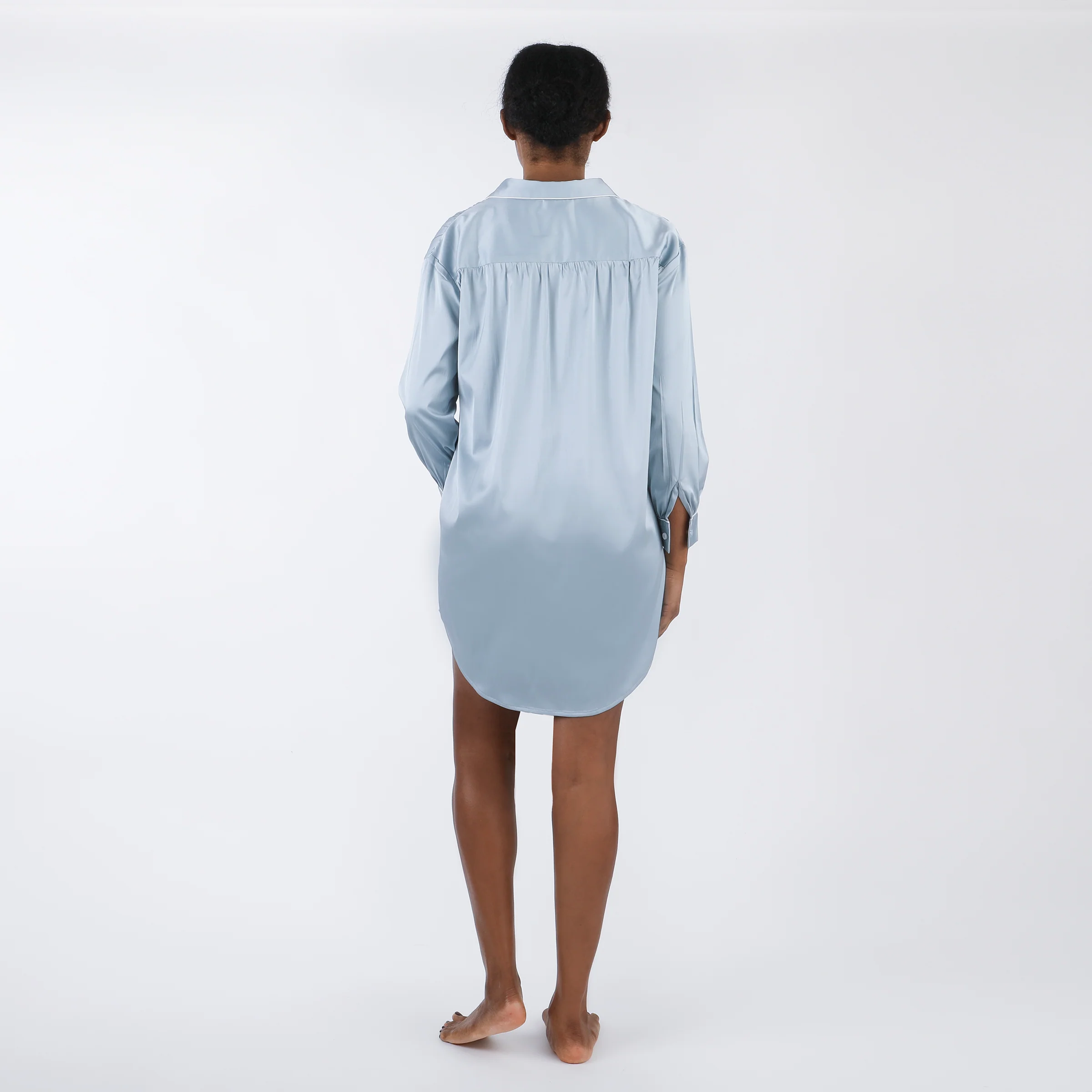 POP OVER CHLOE SATIN NIGHTSHIRT - Image 5