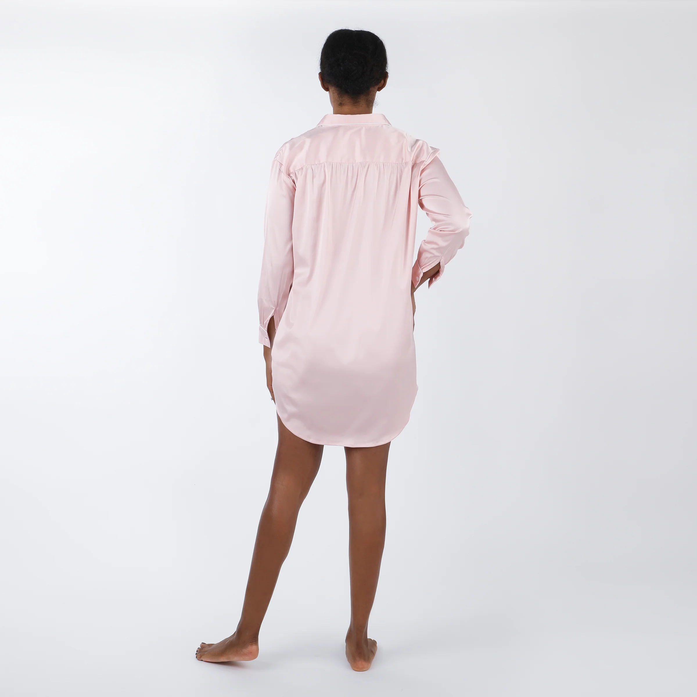 POP OVER CHLOE SATIN NIGHTSHIRT - Image 7