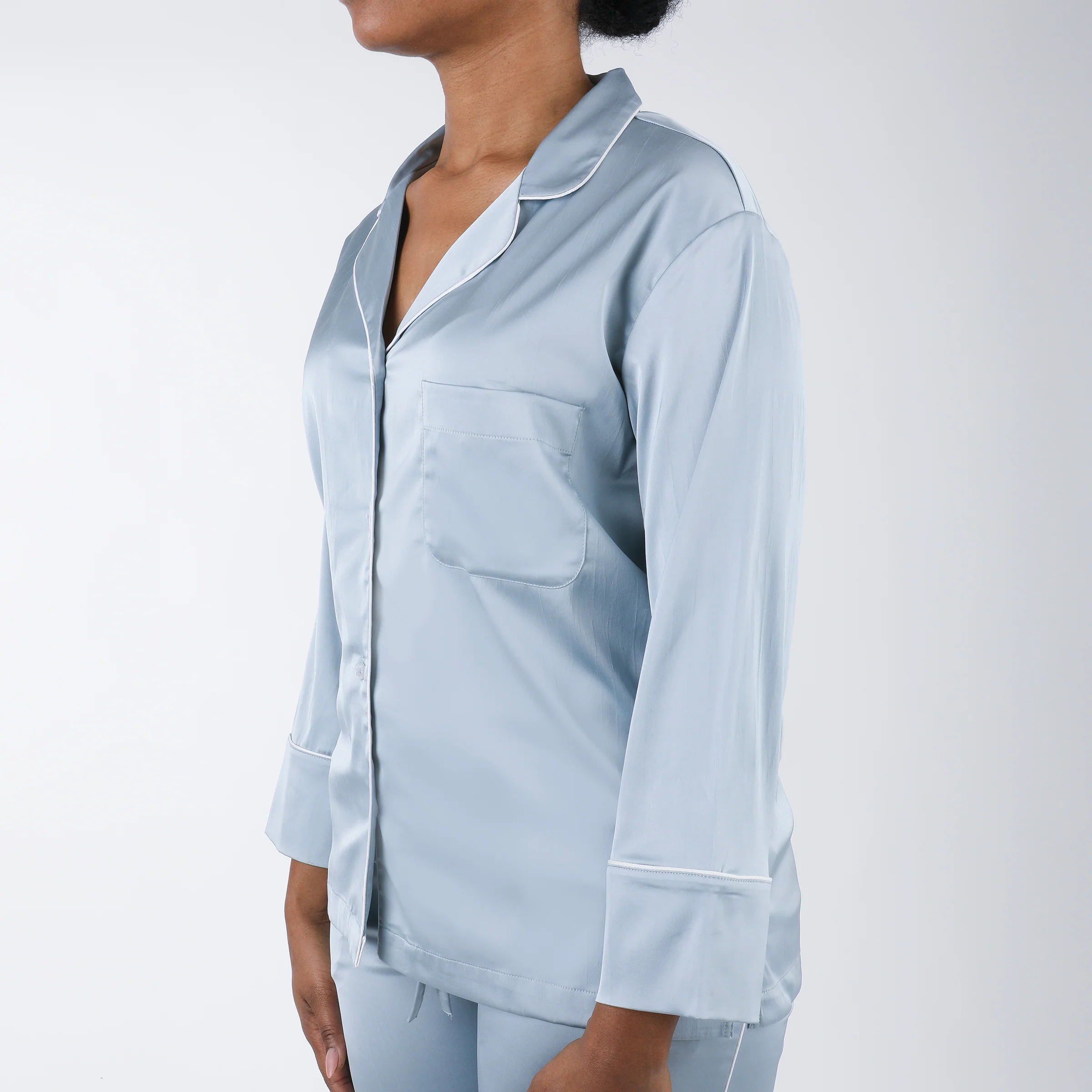 CLASSIC CHLOE SATIN PAJAMAS - Image 4