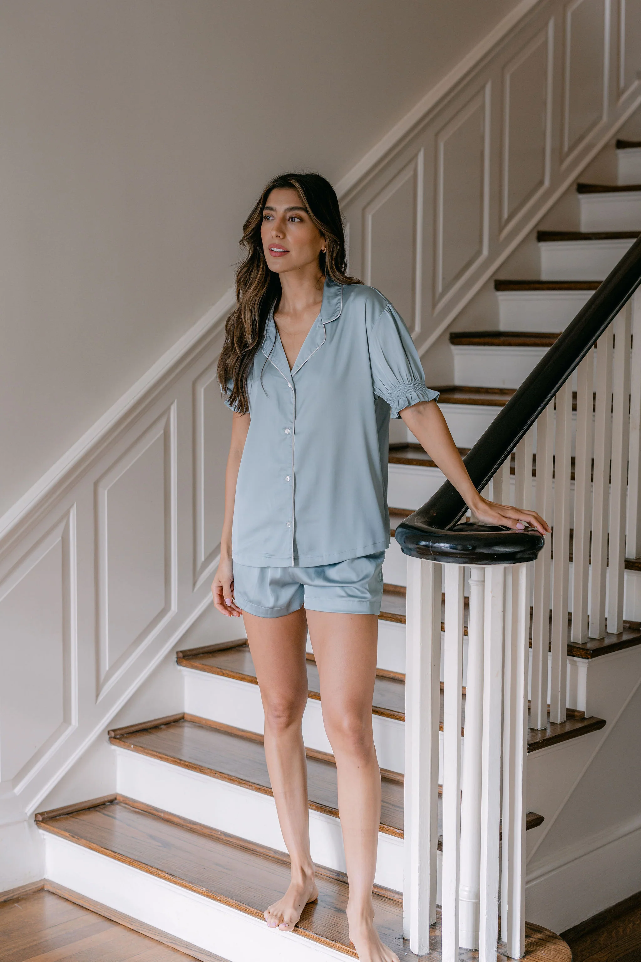CLASSIC CHLOE SATIN SHORT PAJAMAS - Image 17
