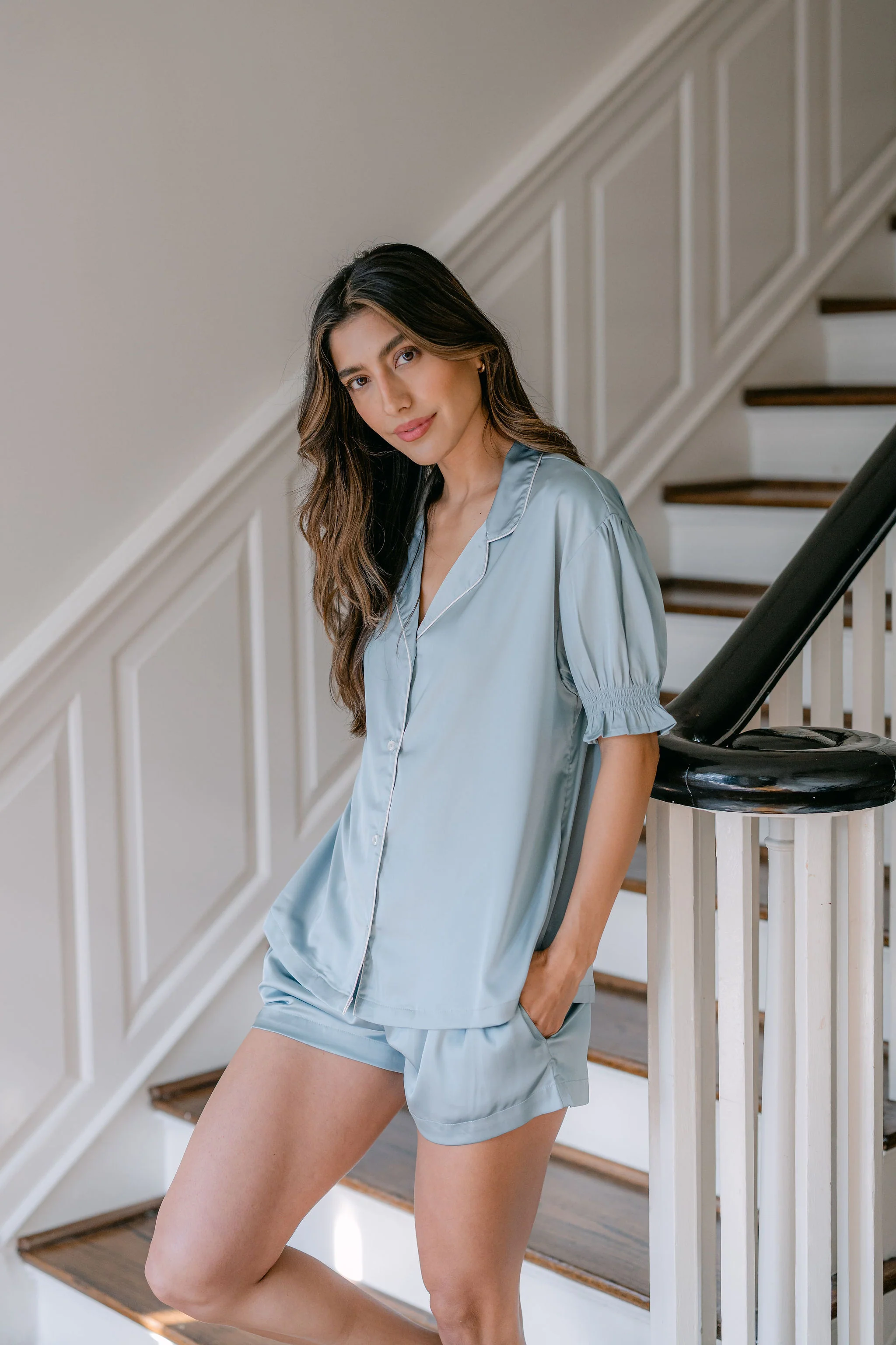 CLASSIC CHLOE SATIN SHORT PAJAMAS - Image 21