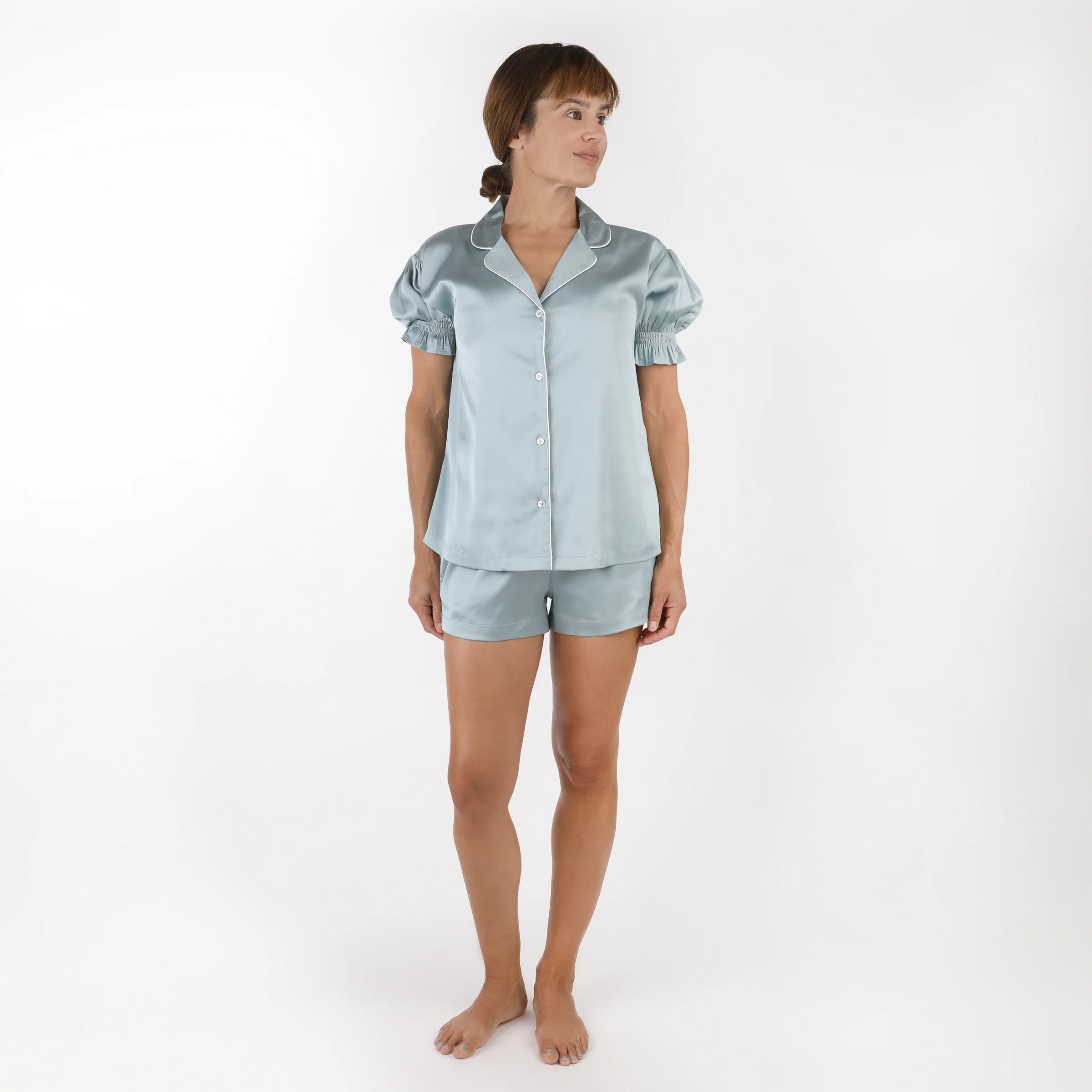 CLASSIC CHLOE SATIN SHORT PAJAMAS - Image 4