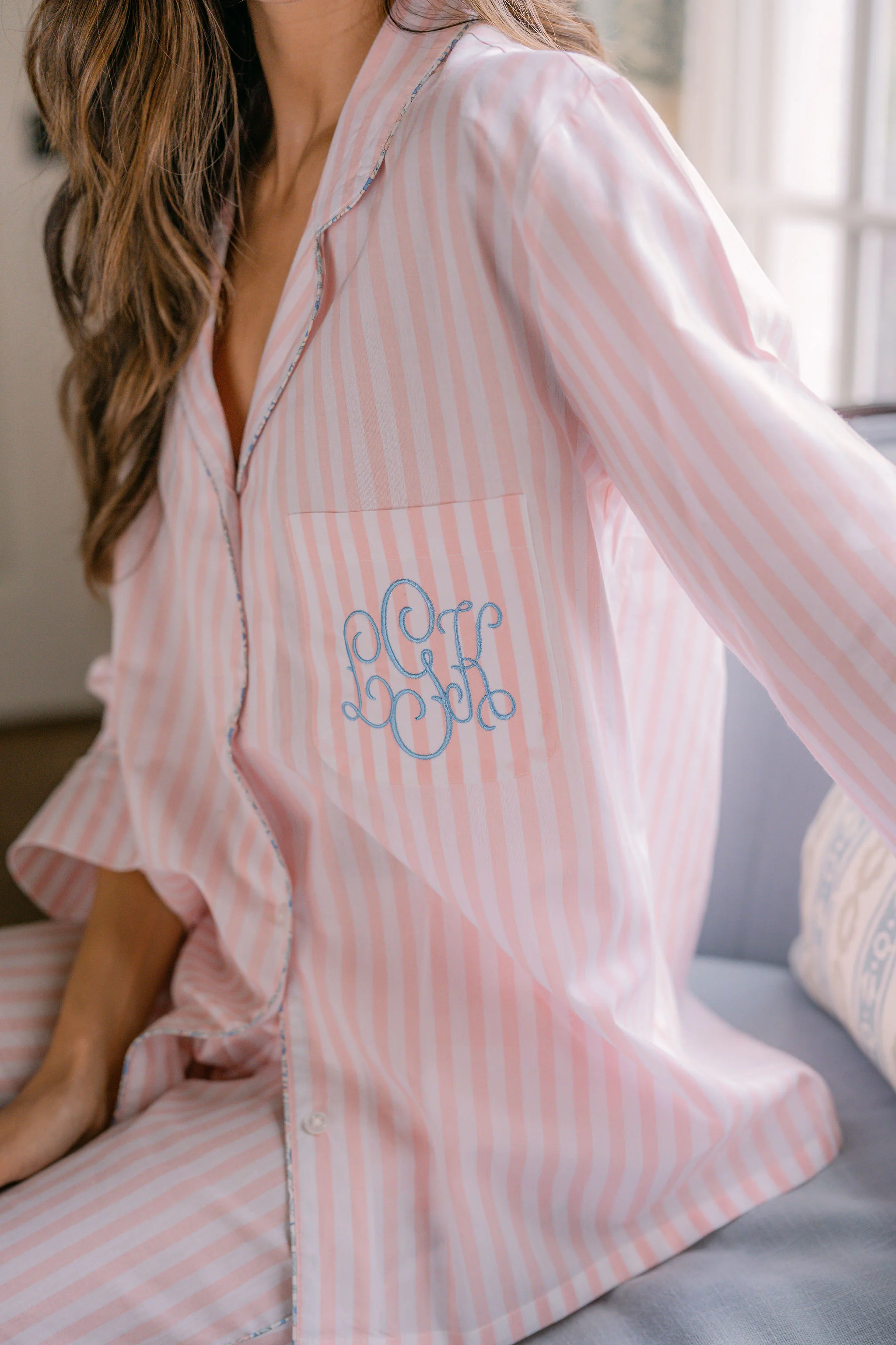 CLASSIC COTTON STRIPED CAPRI PAJAMAS - Image 18