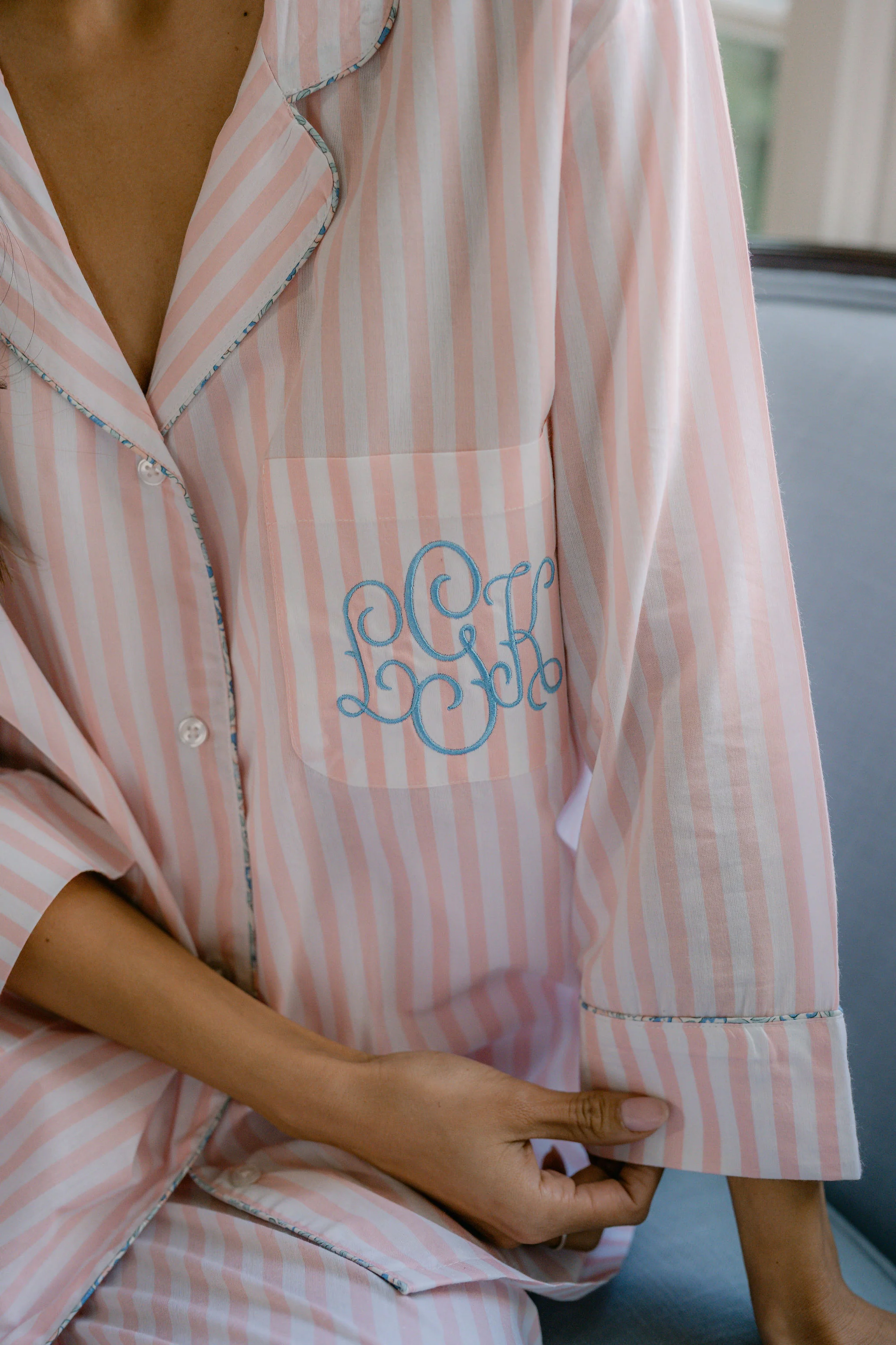 CLASSIC COTTON STRIPED CAPRI PAJAMAS - Image 22