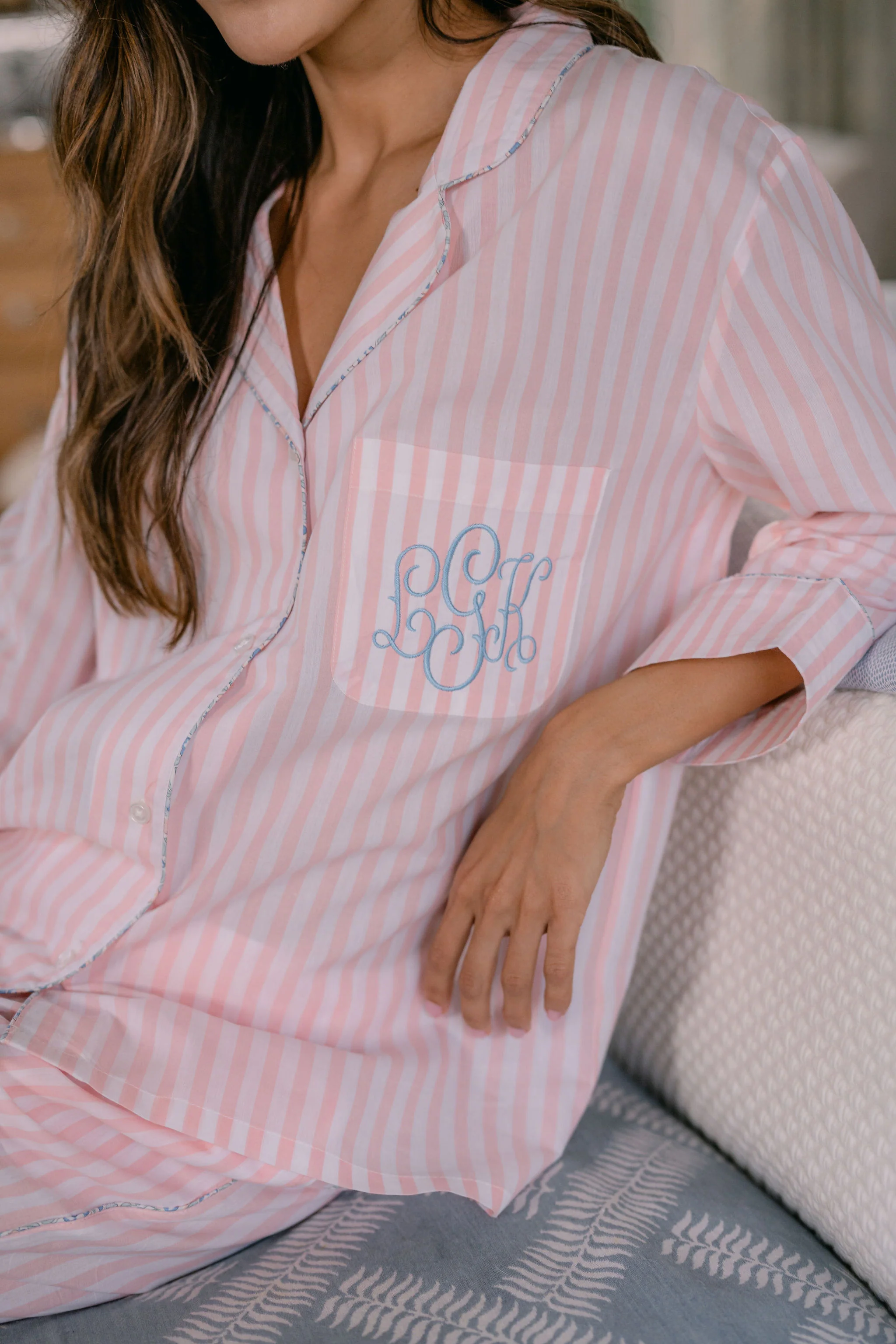 CLASSIC COTTON STRIPED CAPRI PAJAMAS - Image 24