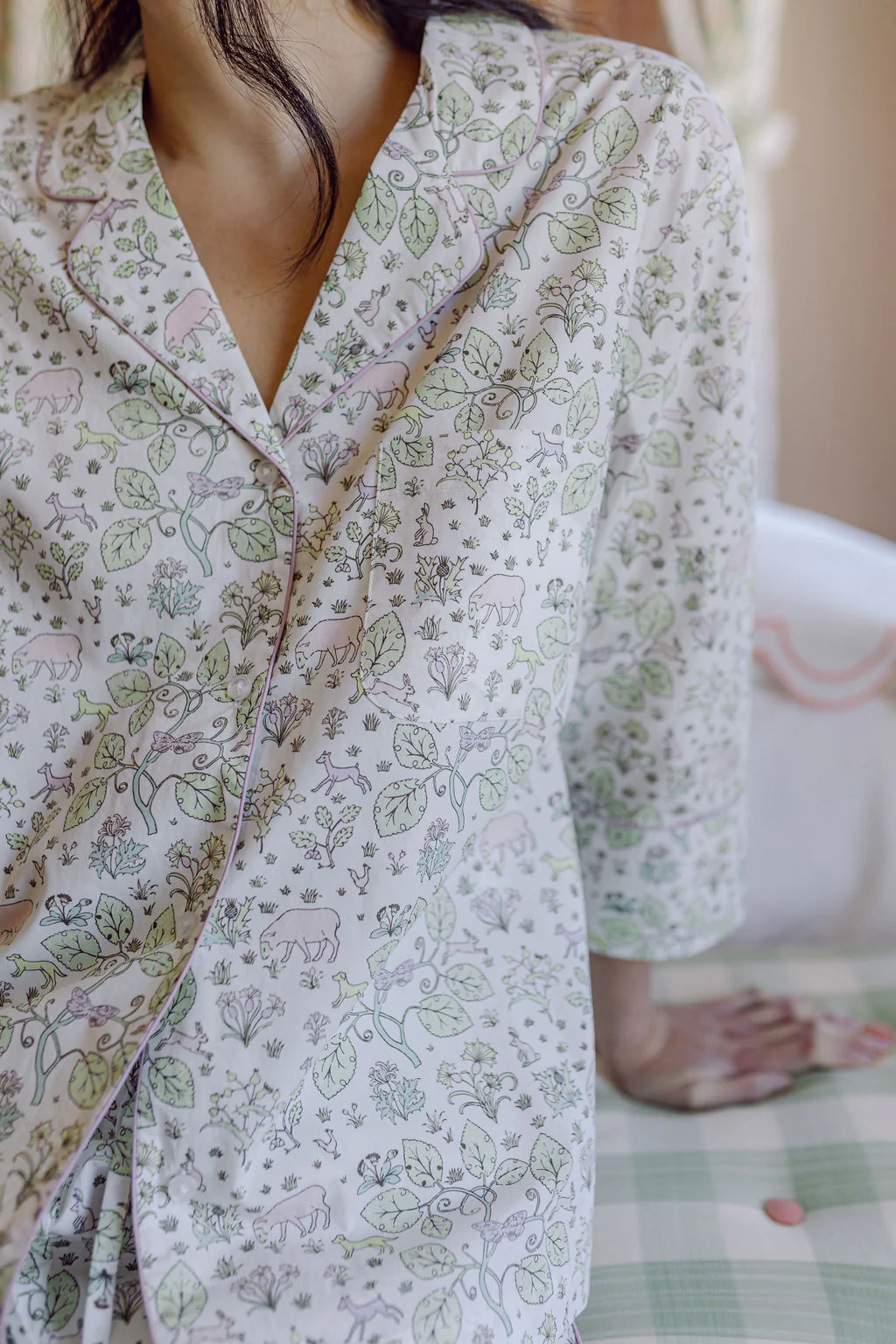 CLASSIC COTTON PAJAMAS IN EMMIE FLORAL - Image 6