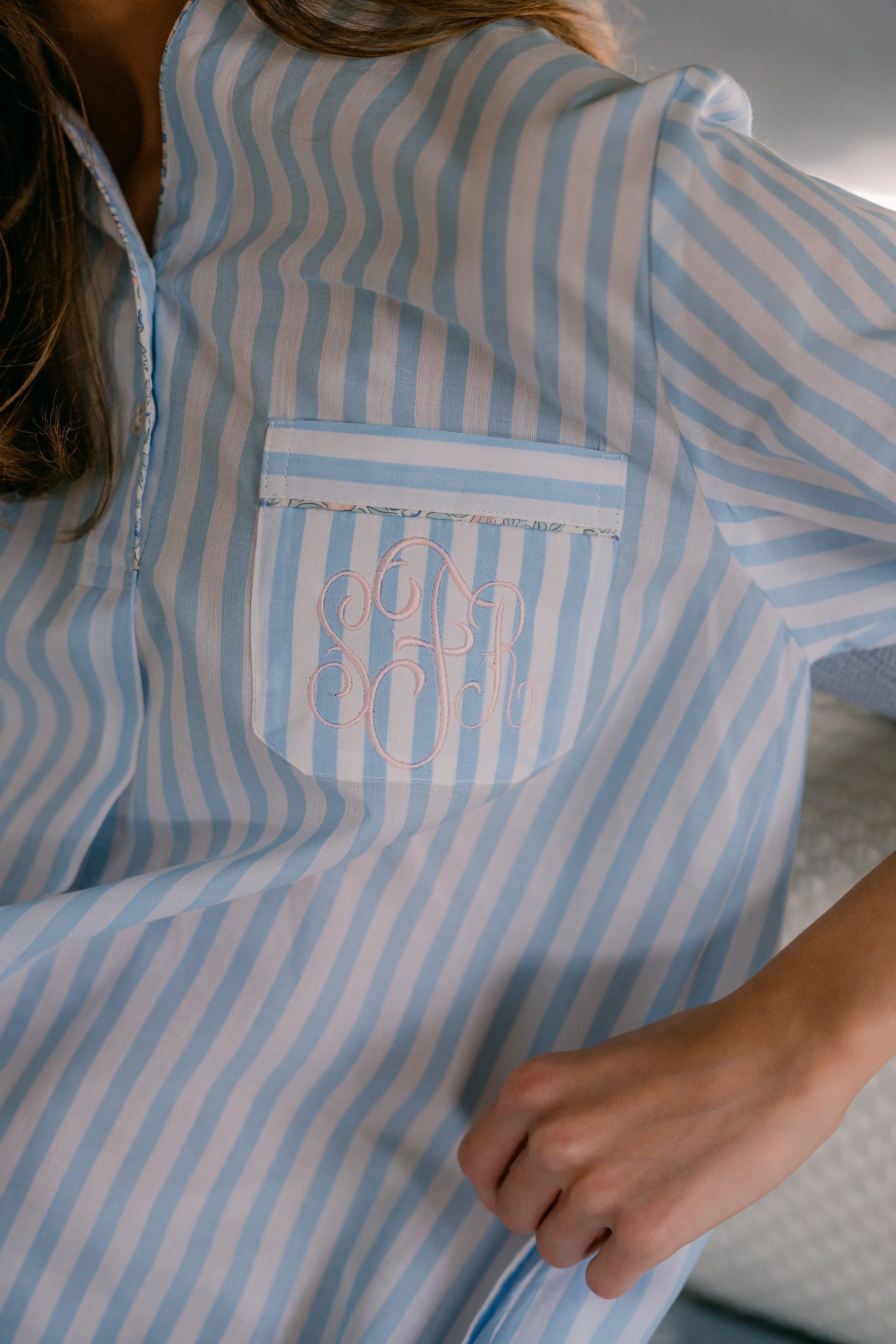 CLASSIC COTTON STRIPED NIGHTSHIRT - Image 14