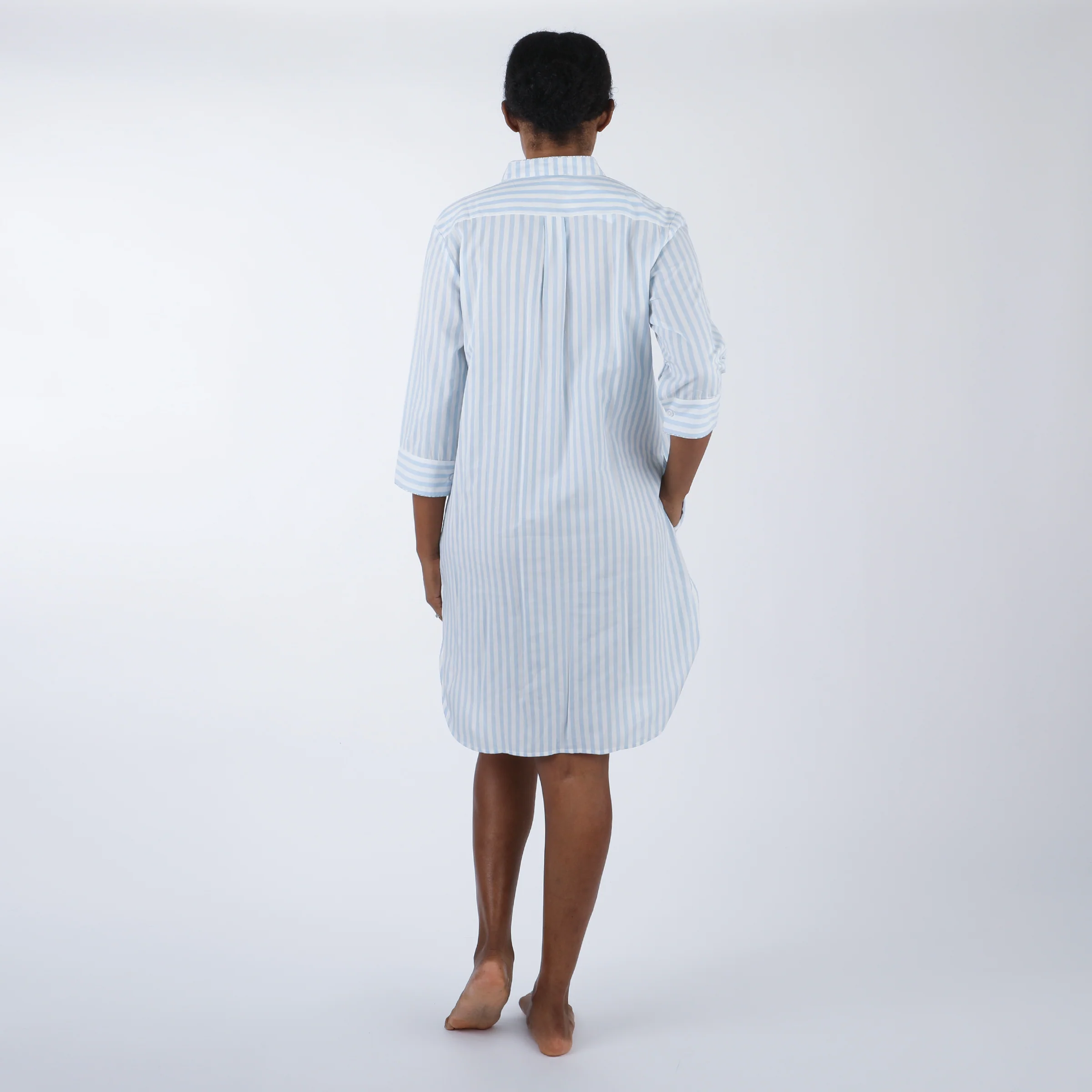 CLASSIC COTTON STRIPED NIGHTSHIRT - Image 4