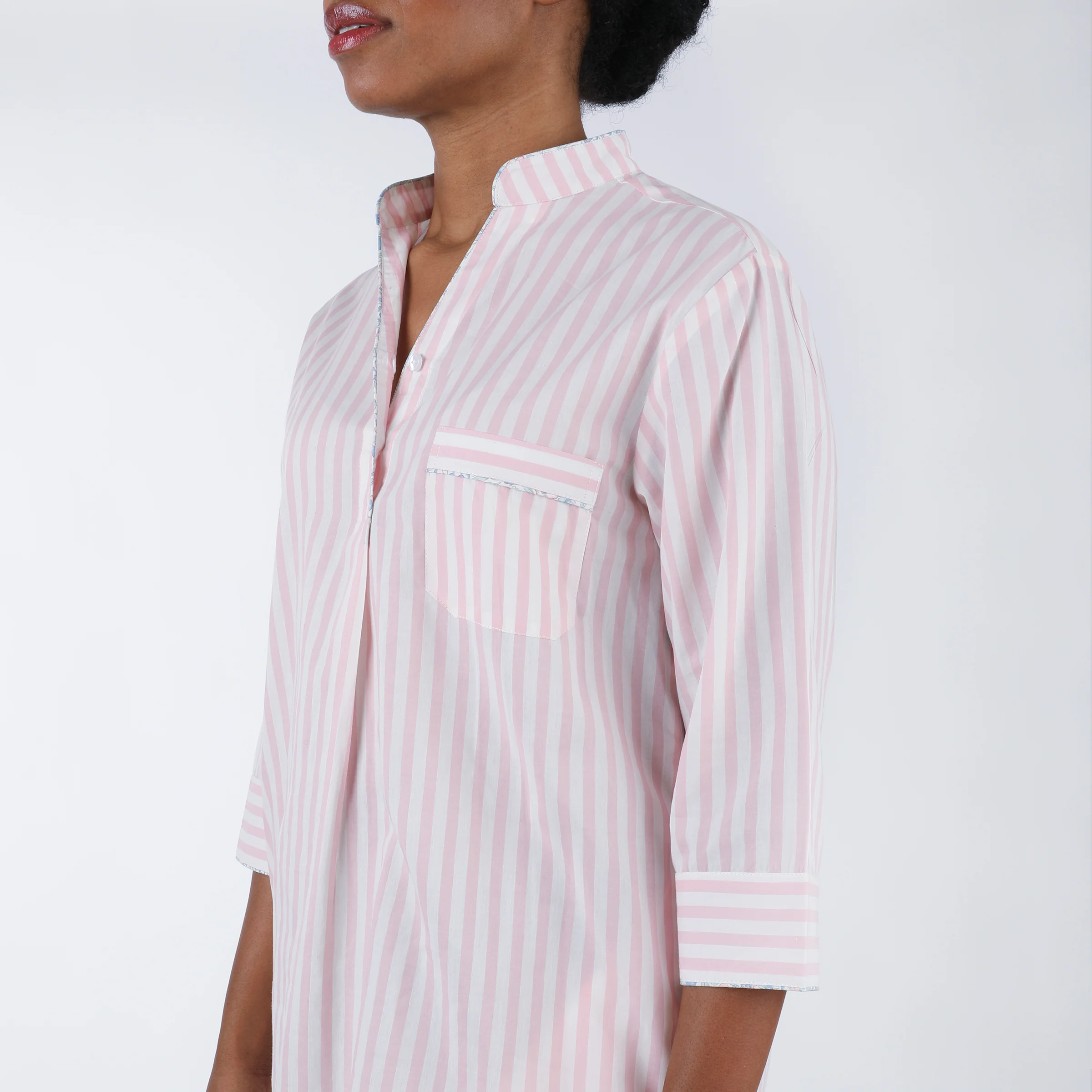 CLASSIC COTTON STRIPED NIGHTSHIRT - Image 5