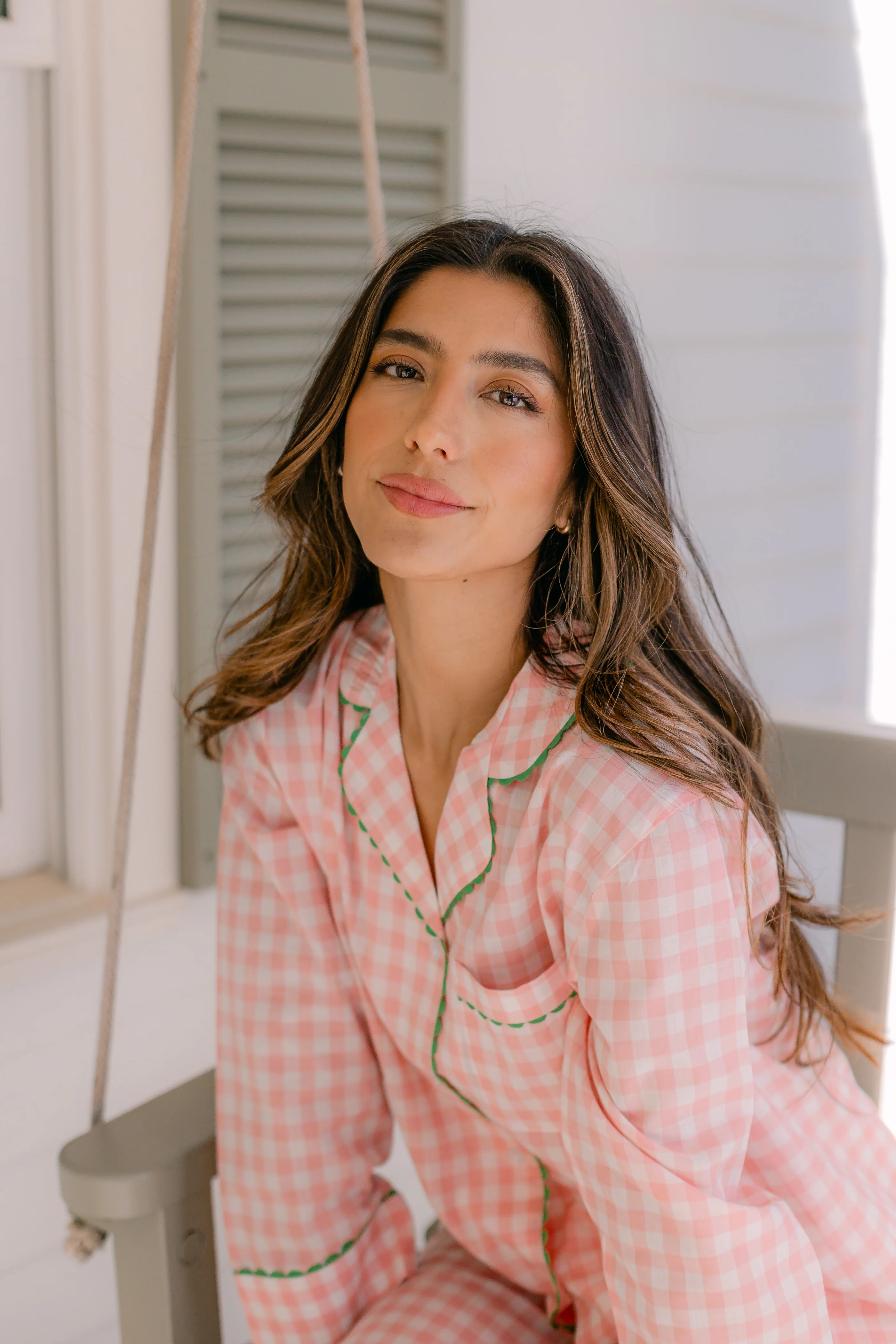 CLASSIC GINGHAM CHECK PAJAMAS W/ RIC RAK TRIM - Image 21