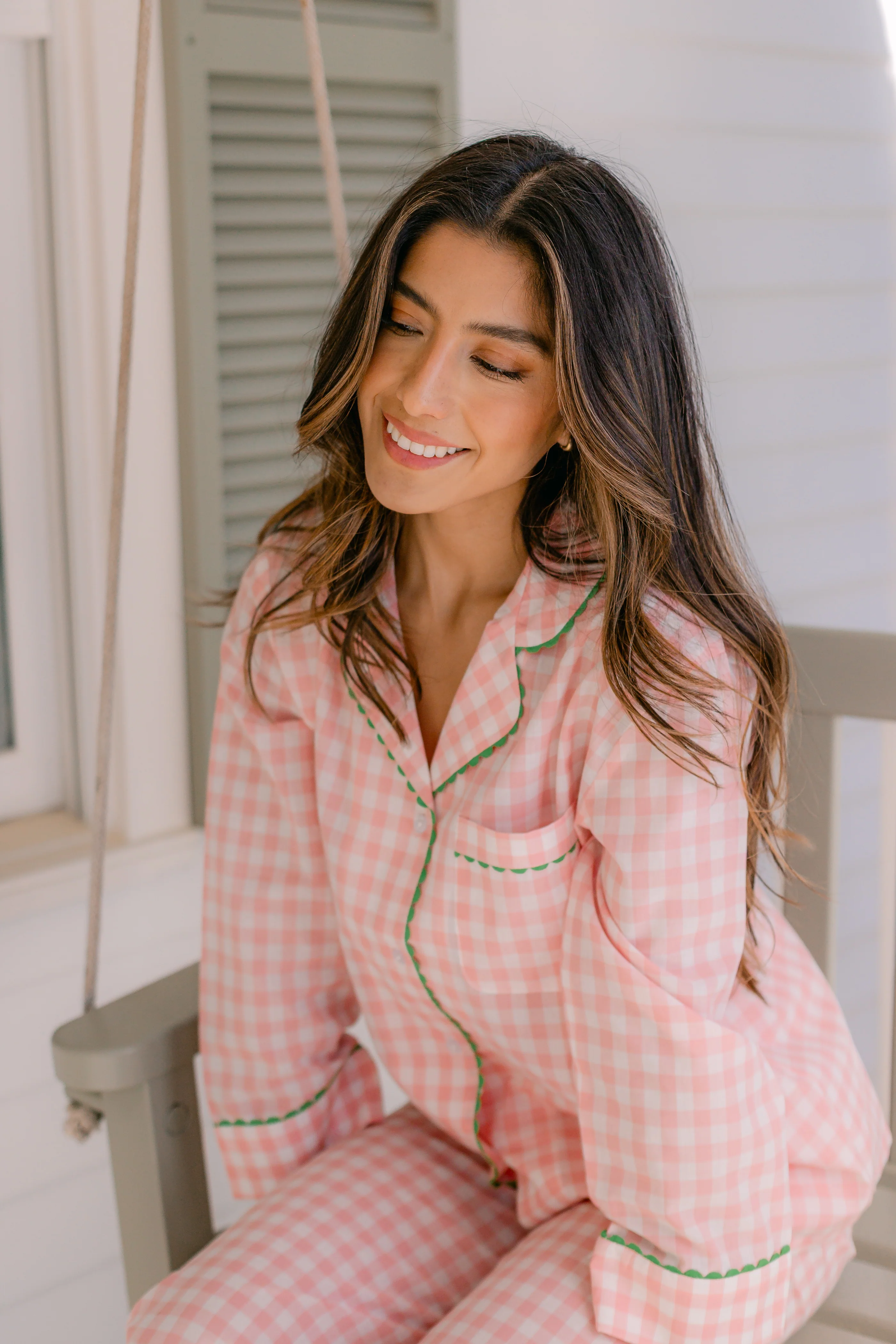 CLASSIC GINGHAM CHECK PAJAMAS W/ RIC RAK TRIM - Image 22