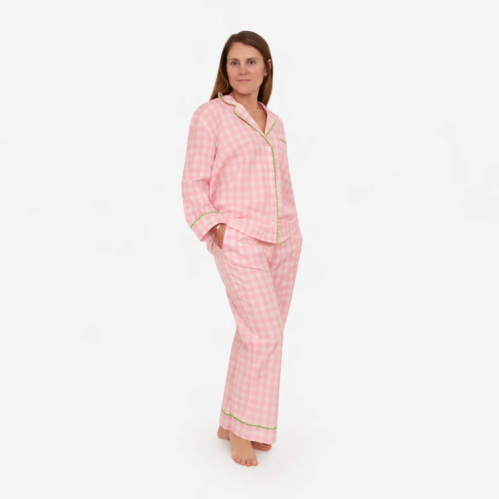 CLASSIC GINGHAM CHECK PAJAMAS W/ RIC RAK TRIM - Image 24