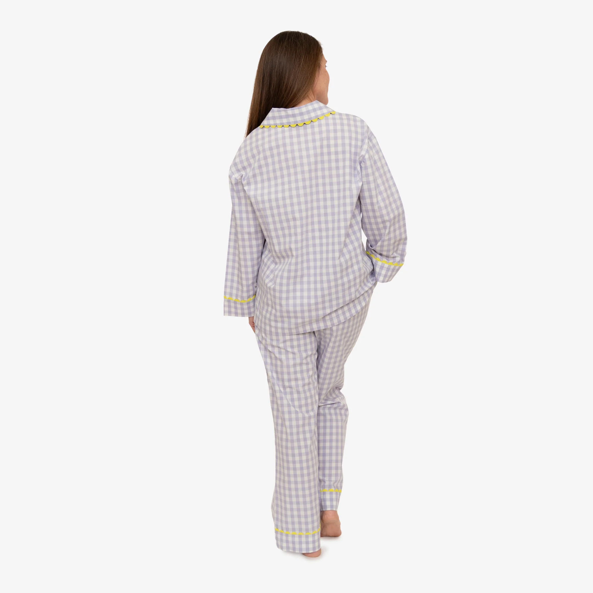 CLASSIC GINGHAM CHECK PAJAMAS W/ RIC RAK TRIM - Image 25