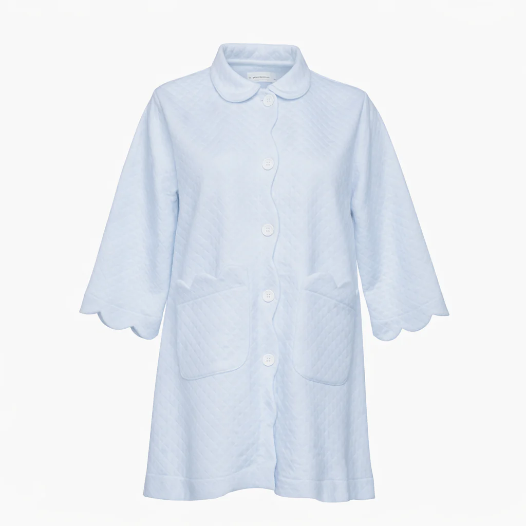 QUILTED BUTTON FRONT ROBE - Image 3
