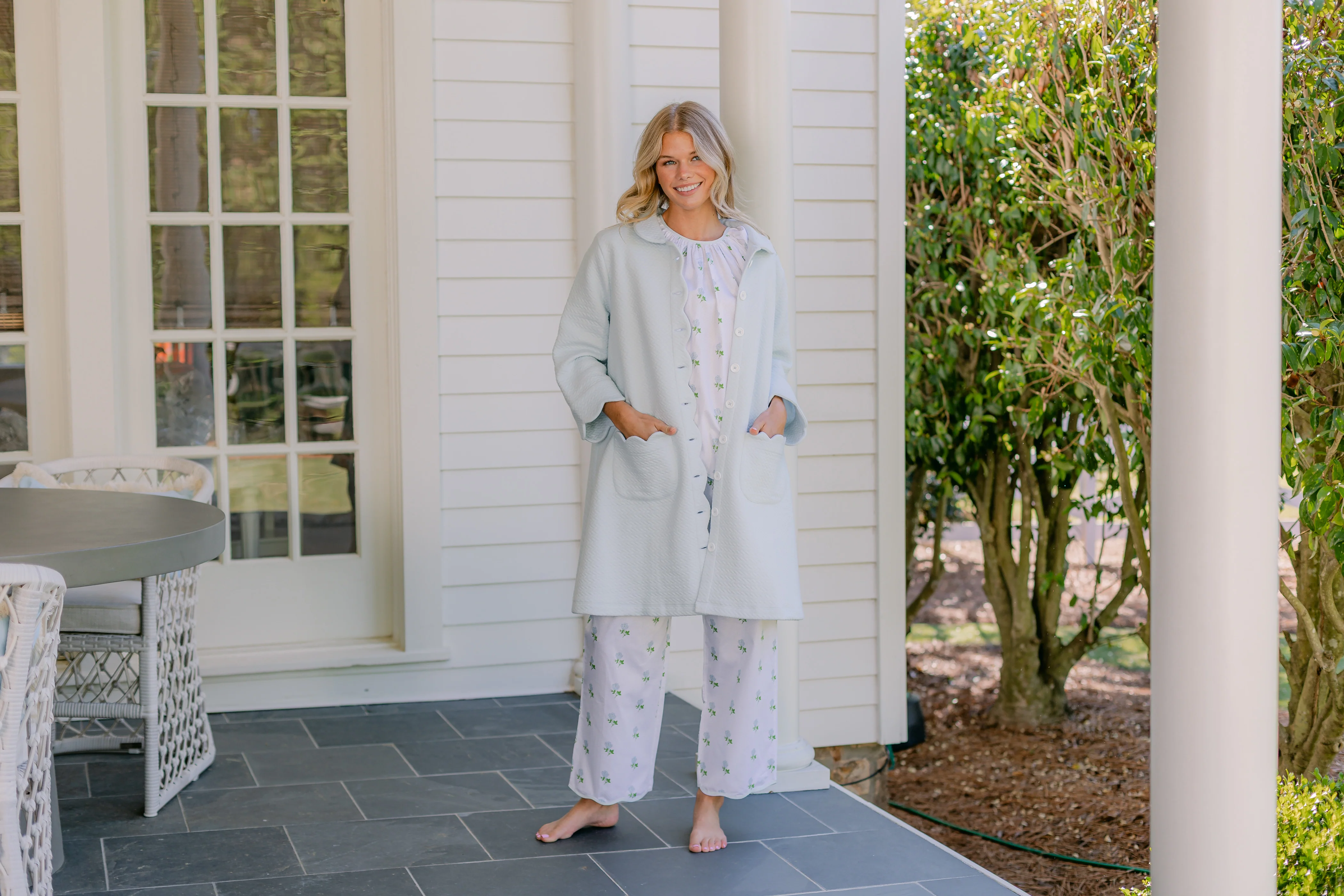 QUILTED BUTTON FRONT ROBE - Image 7