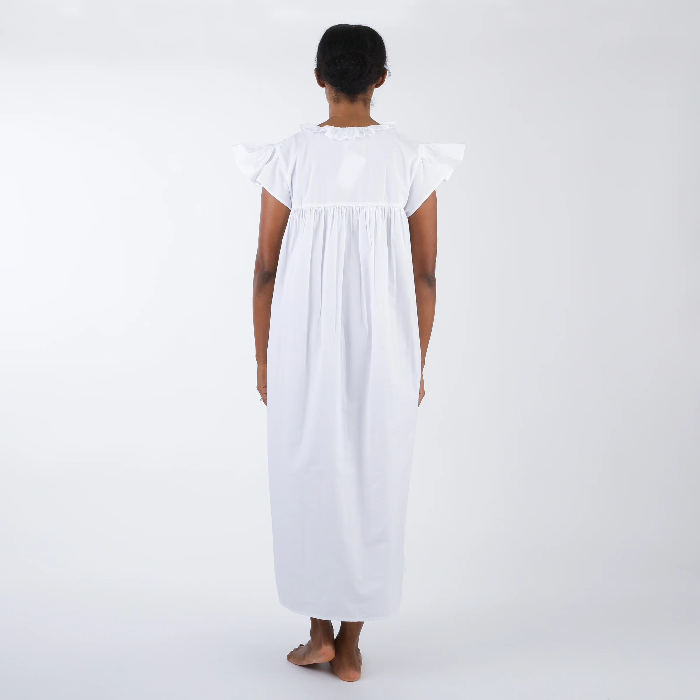 EMILY COTTON SMOCKED NIGHTGOWN - Image 6