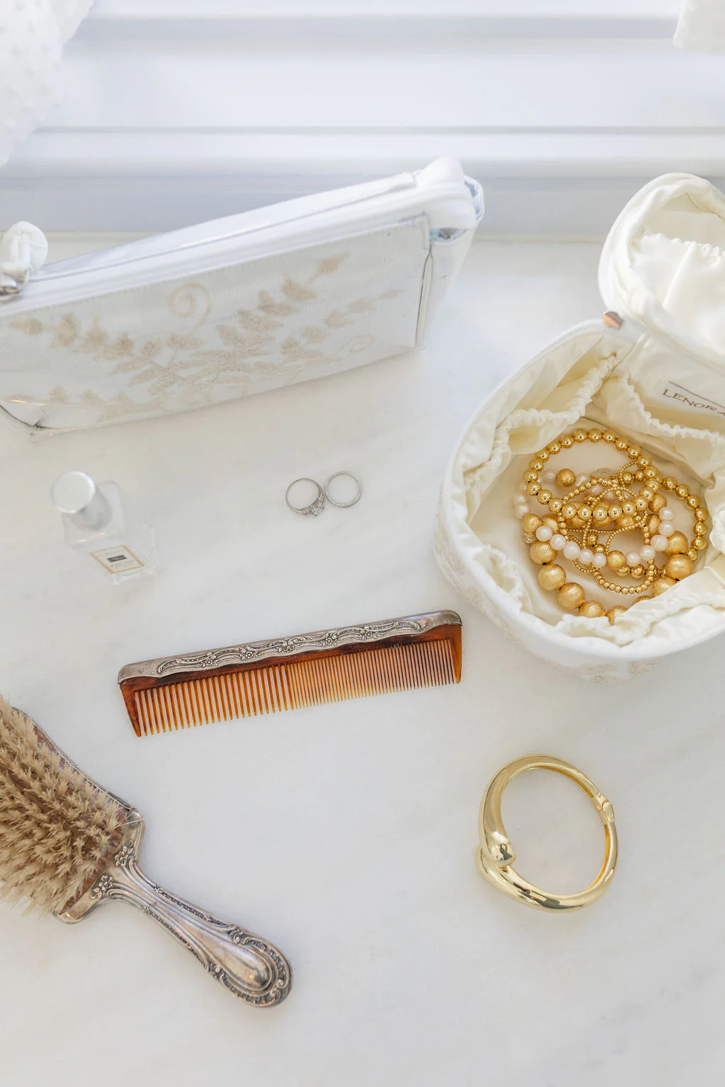 FERN SMALL MAKEUP BAG - IVORY - Image 7