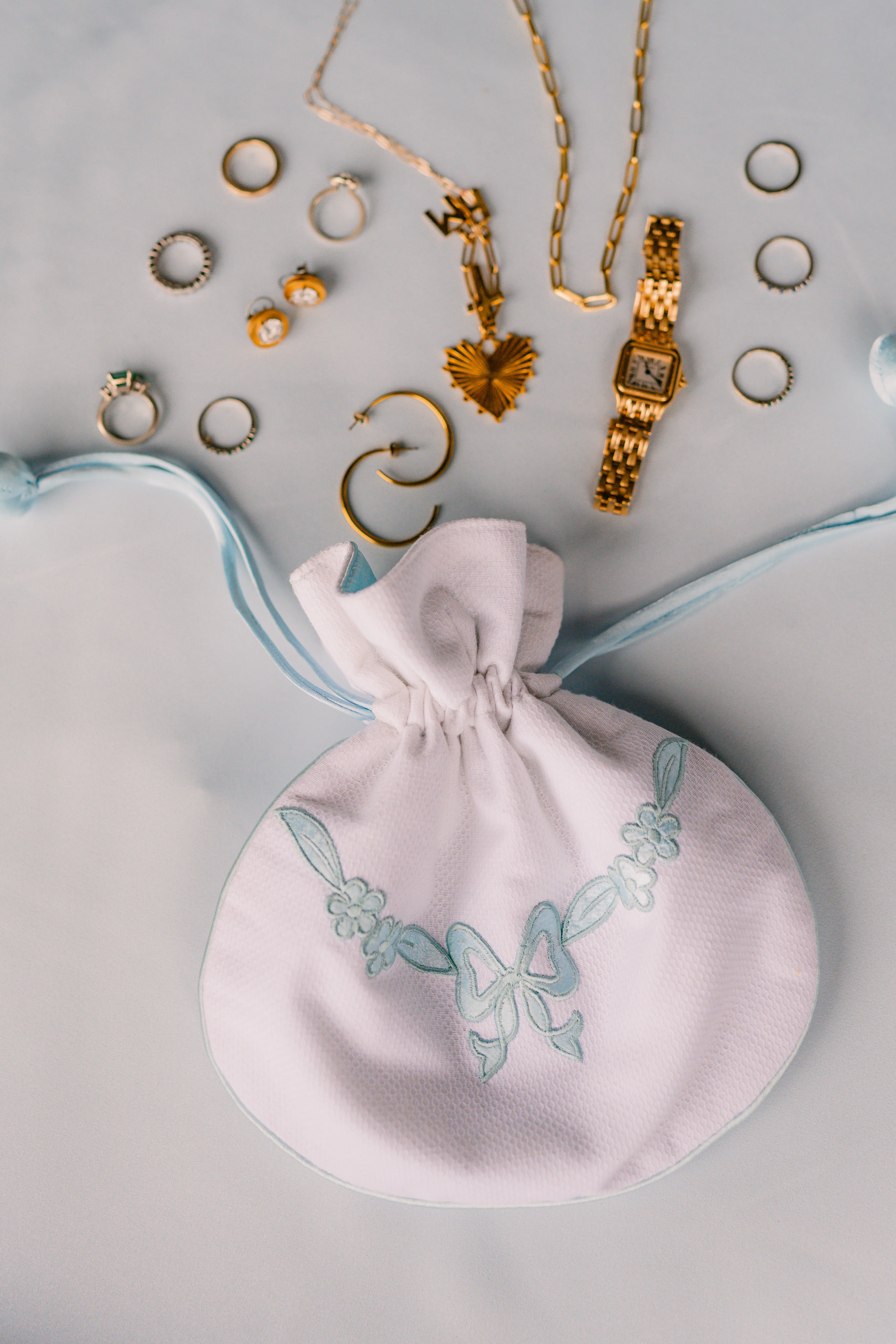 FLORAL BOW JEWELRY POUCH - Image 4