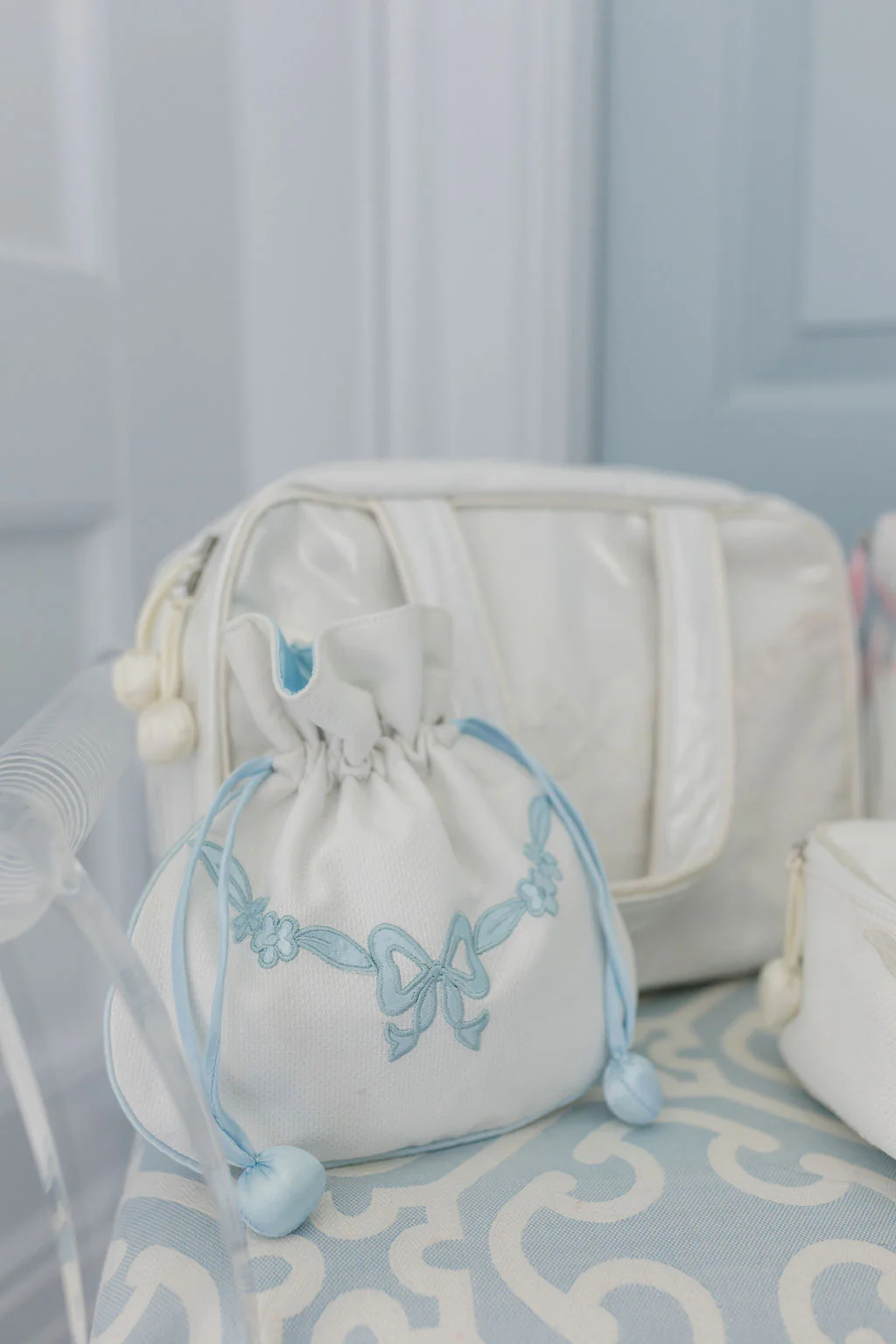FLORAL BOW JEWELRY POUCH - Image 7