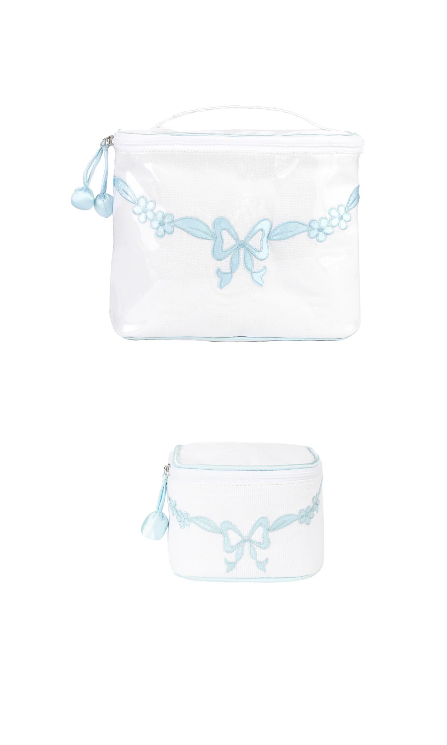 Floral Bow Train Case & Jewelry Box Bundle