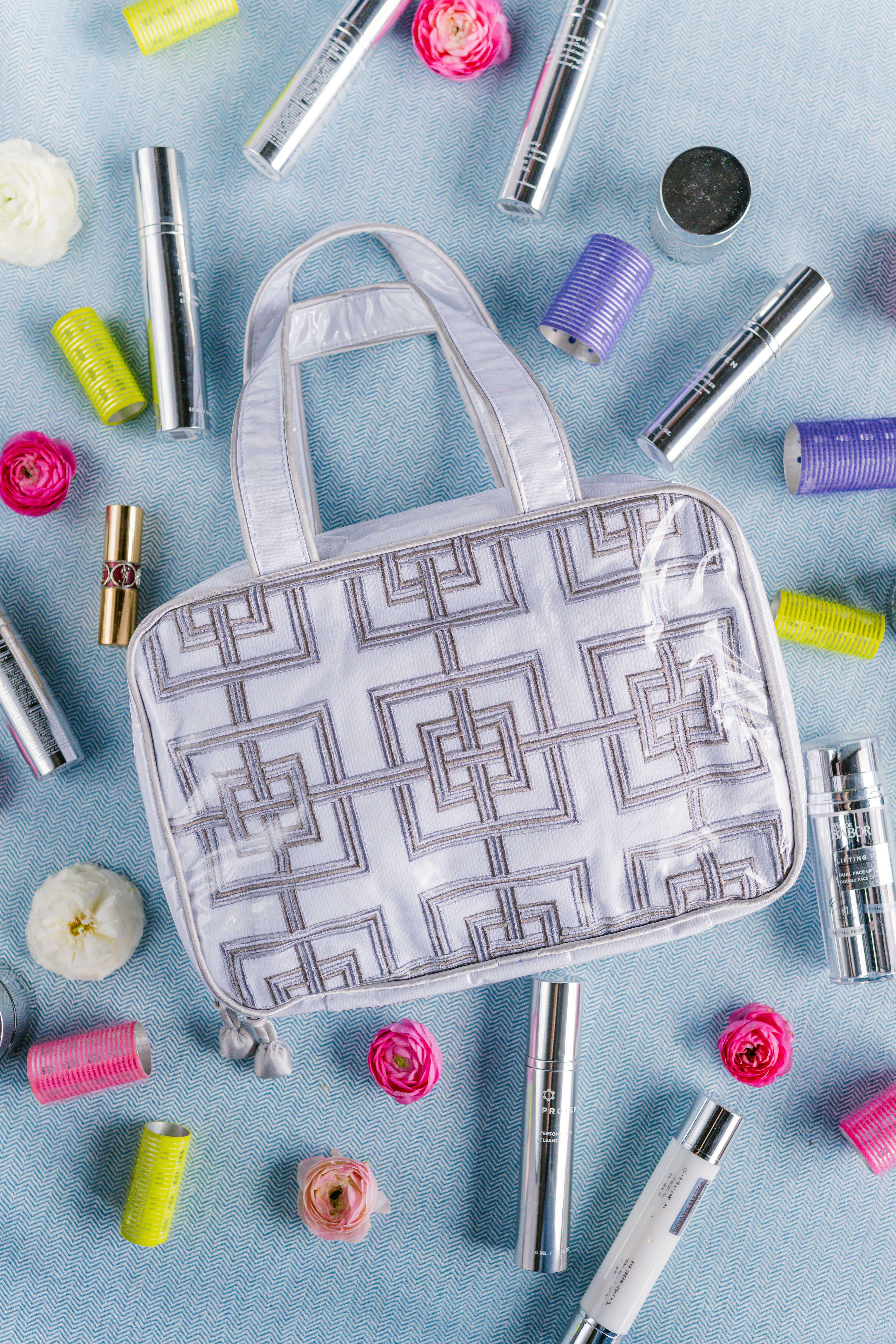 Geometric Hanging Cosmetic Bag - Image 3