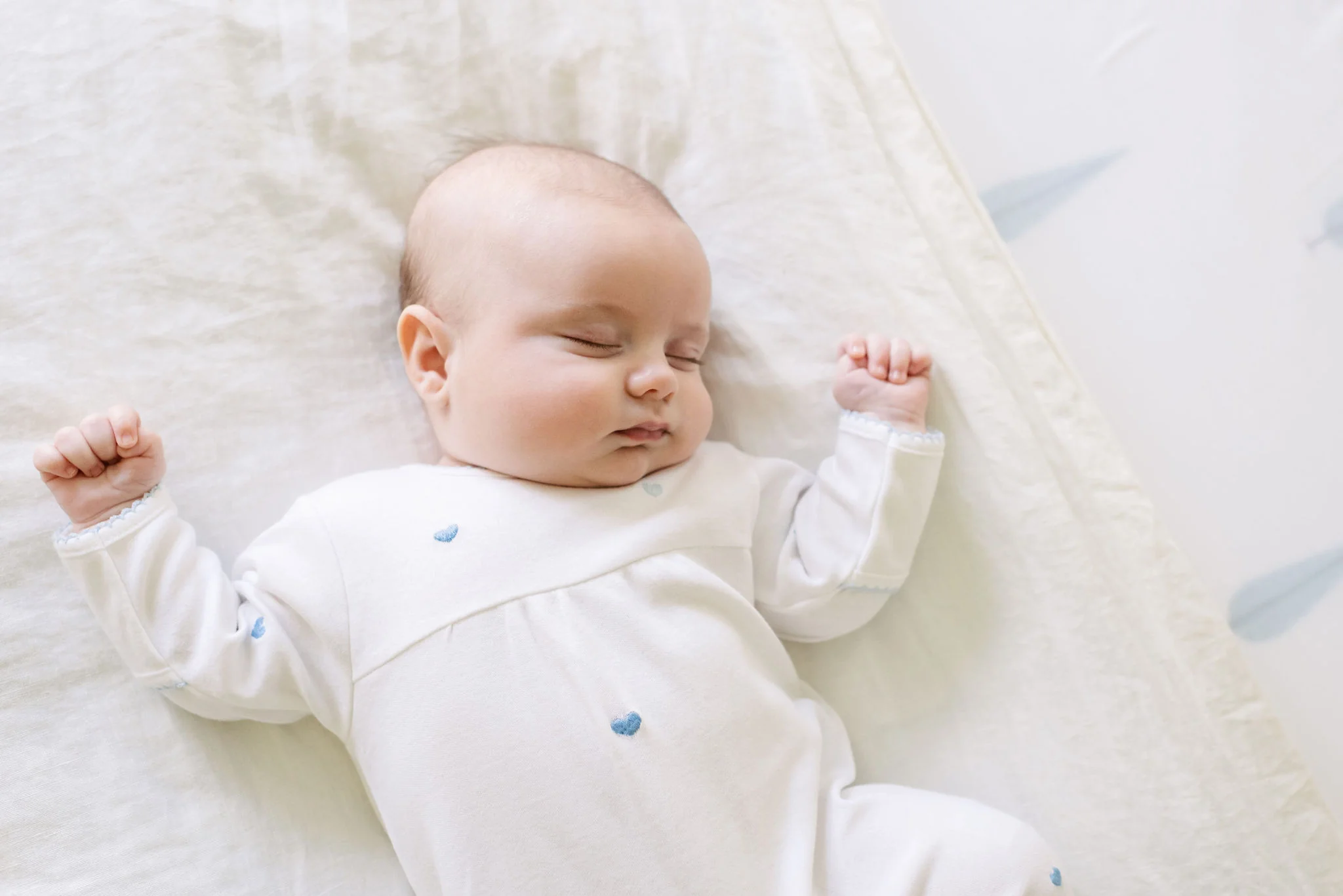 BABY JOSIE HEART COTTON KNIT FOOTIE - Image 3
