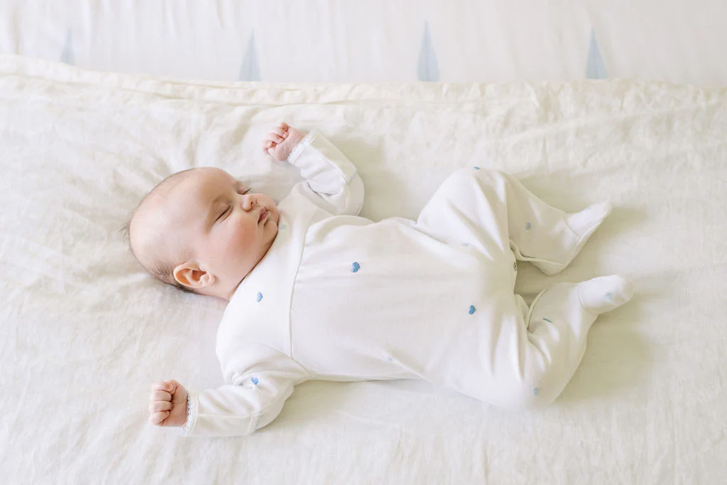 BABY JOSIE HEART COTTON KNIT FOOTIE - Image 4