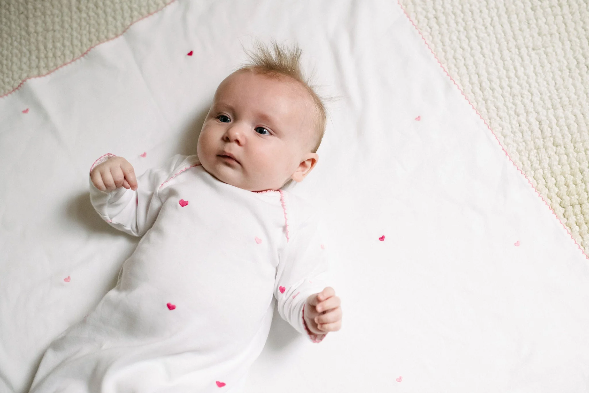 BABY JOSIE HEART COTTON KNIT SACK - Image 3