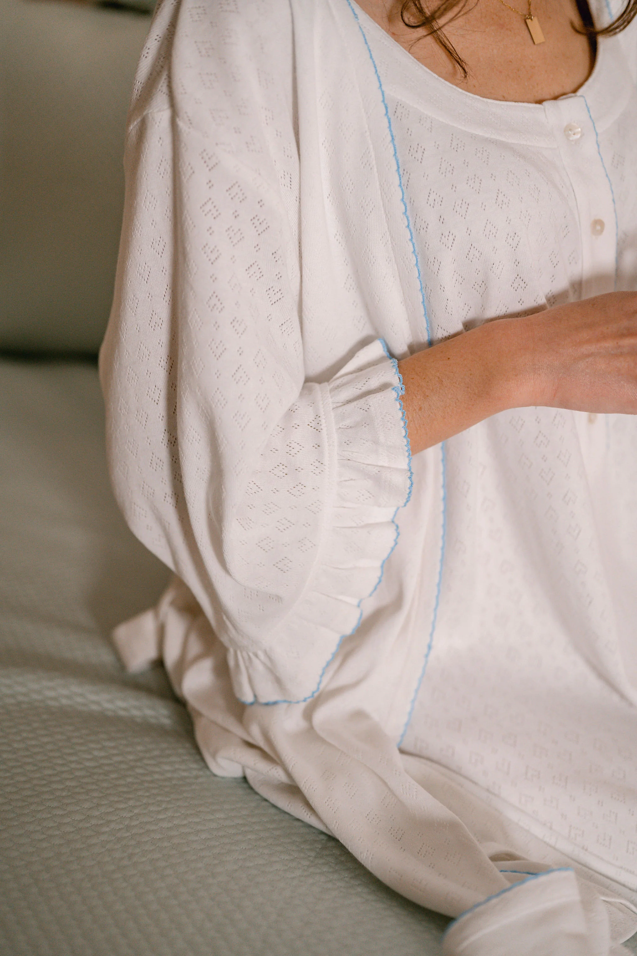 LIZA POINTELLE COTTON ROBE - Image 15