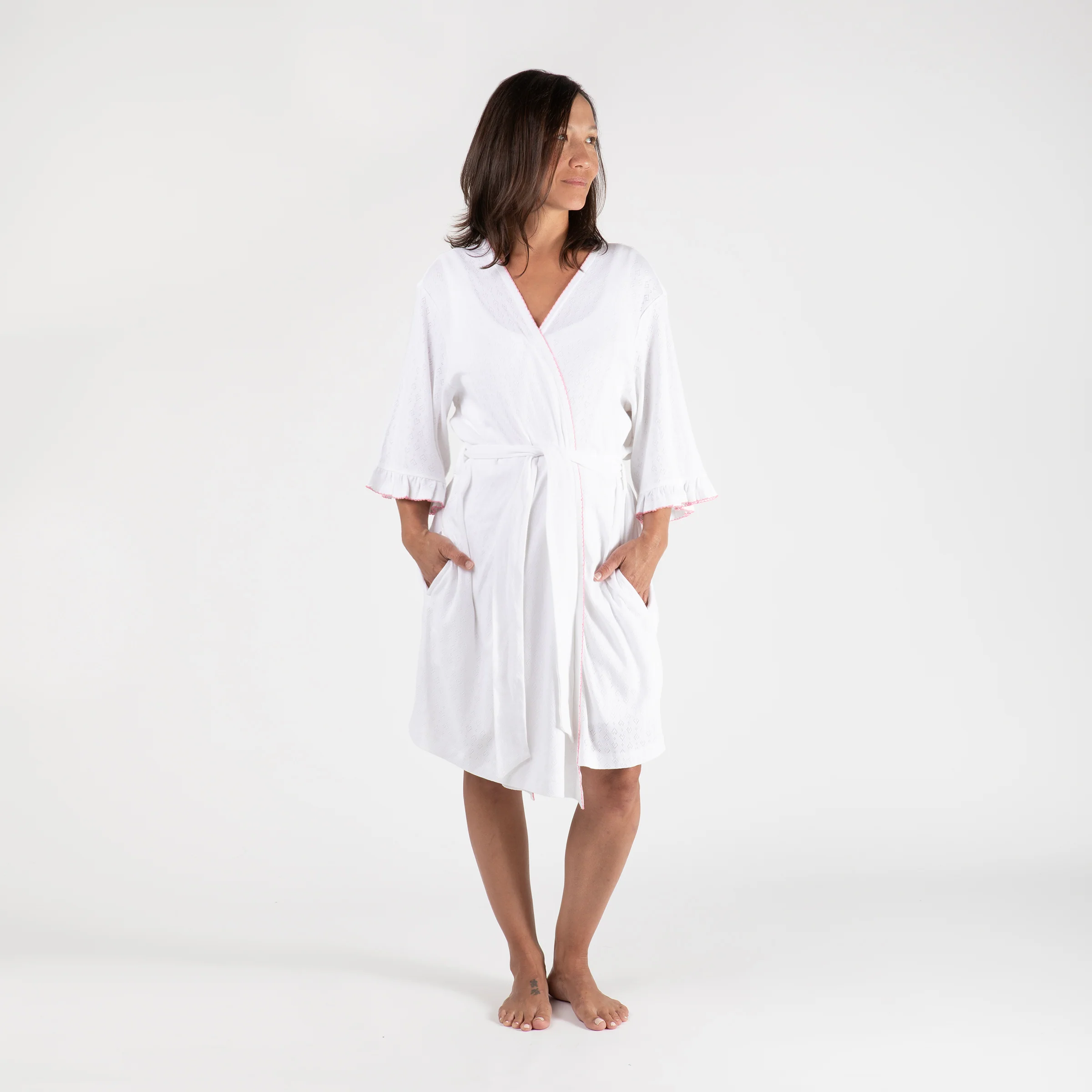 LIZA POINTELLE COTTON ROBE - Image 7