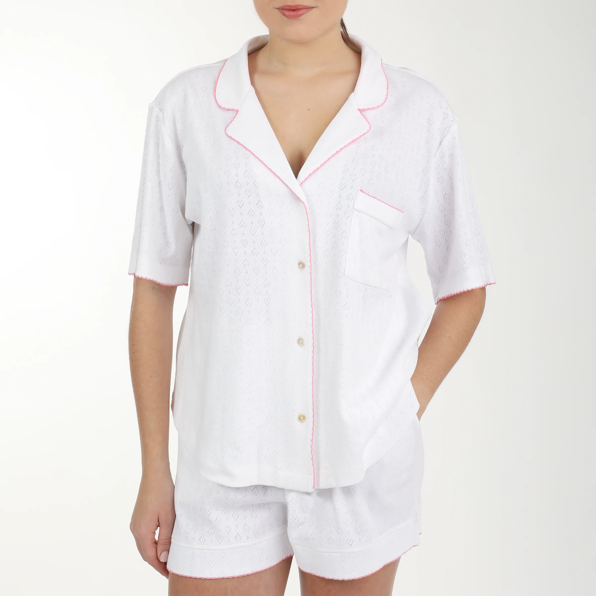 LIZA POINTELLE COTTON SHORT PAJAMAS - Image 8