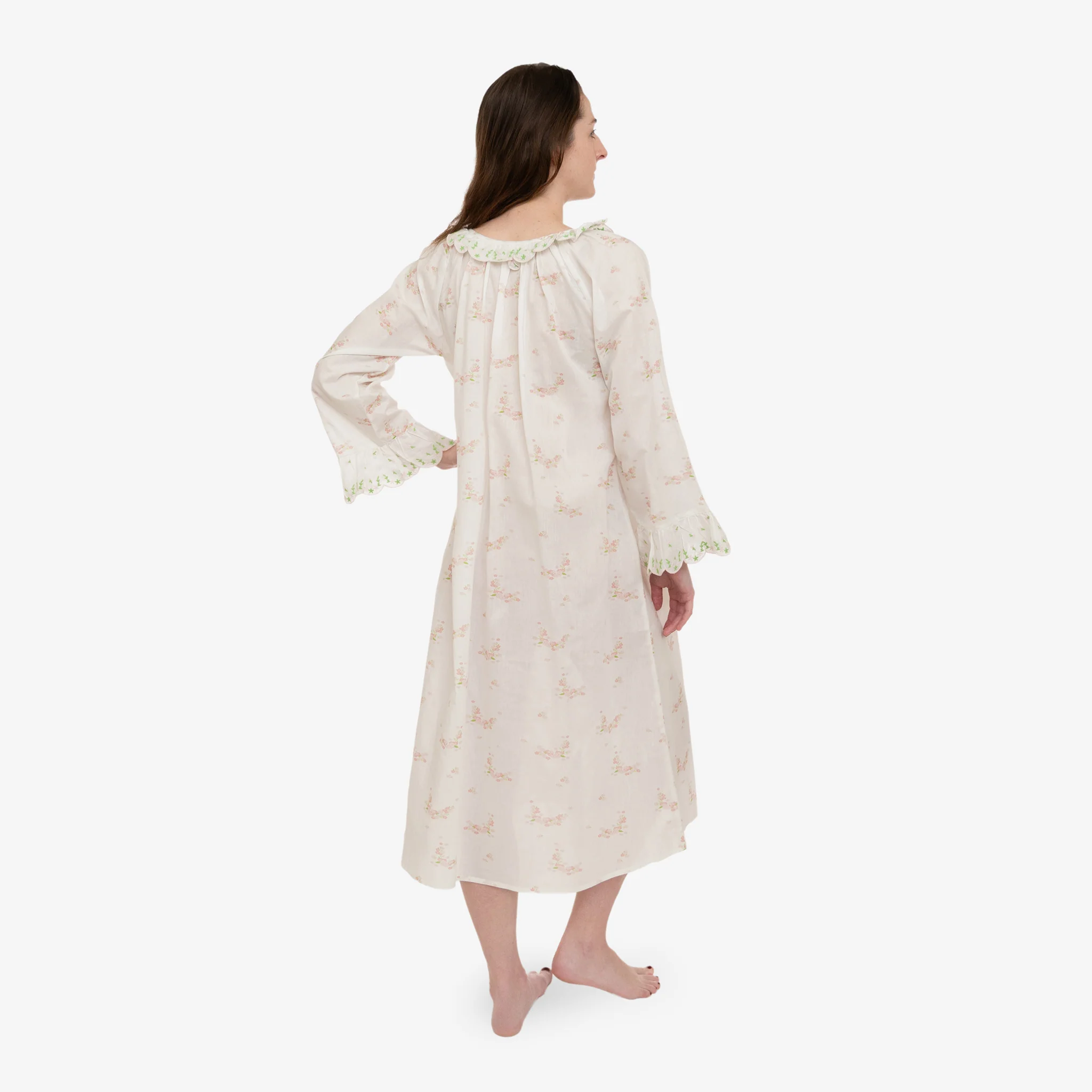 LUCY RUFFLE LONG SLEEVE NIGHTGOWN - Image 16