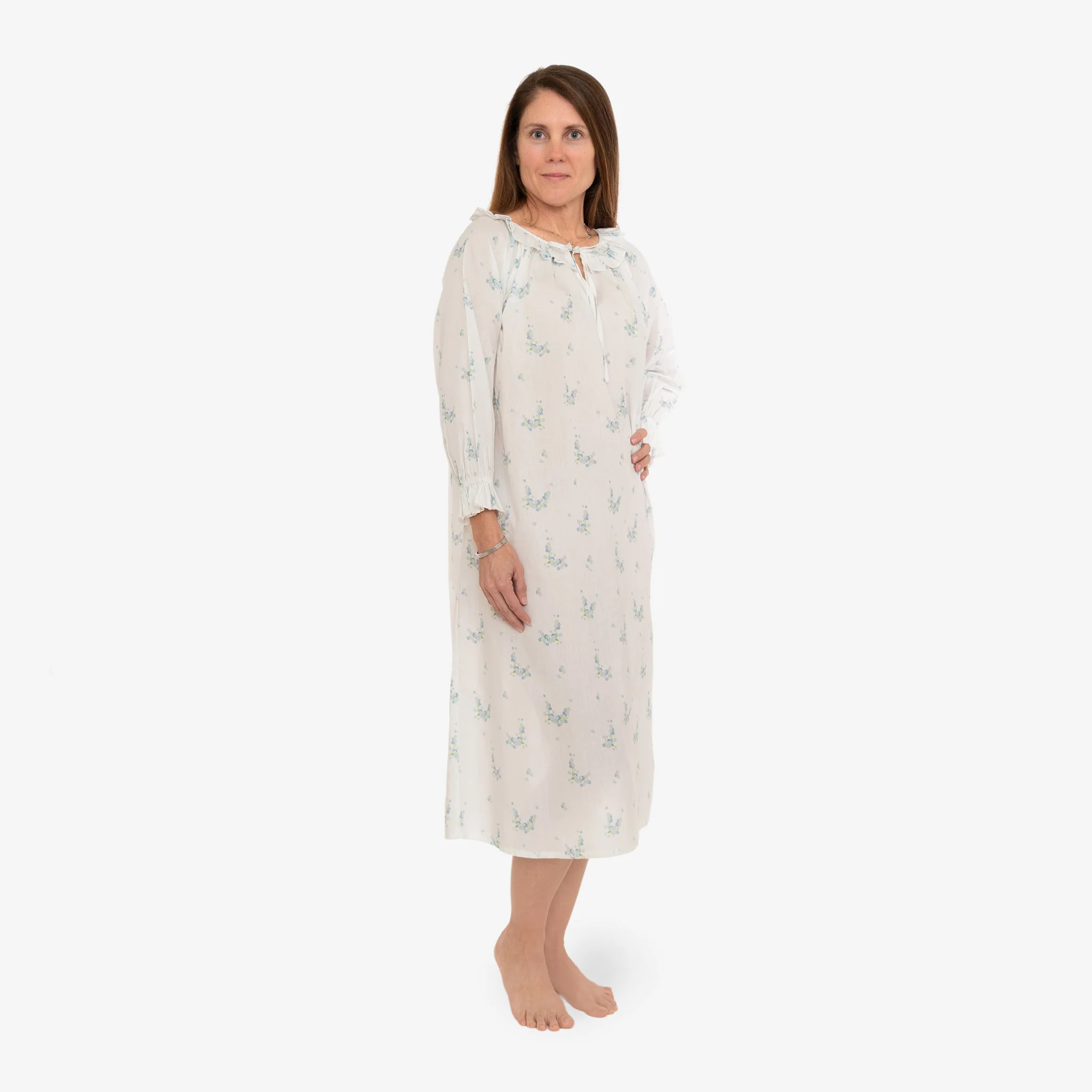 LUCY RUFFLE LONG SLEEVE NIGHTGOWN - Image 17