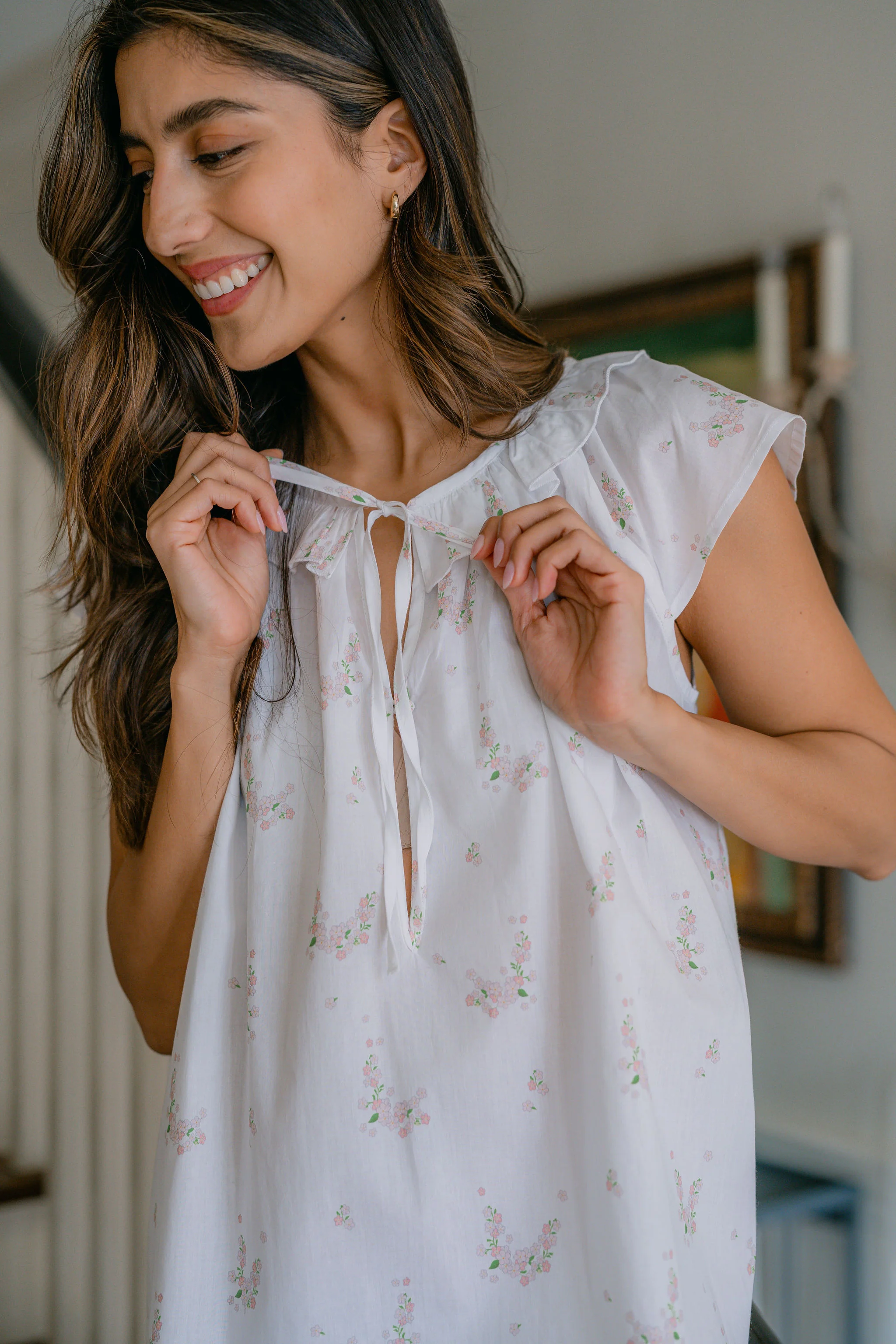 LUCY RUFFLE SHORT NIGHTGOWN - Image 5