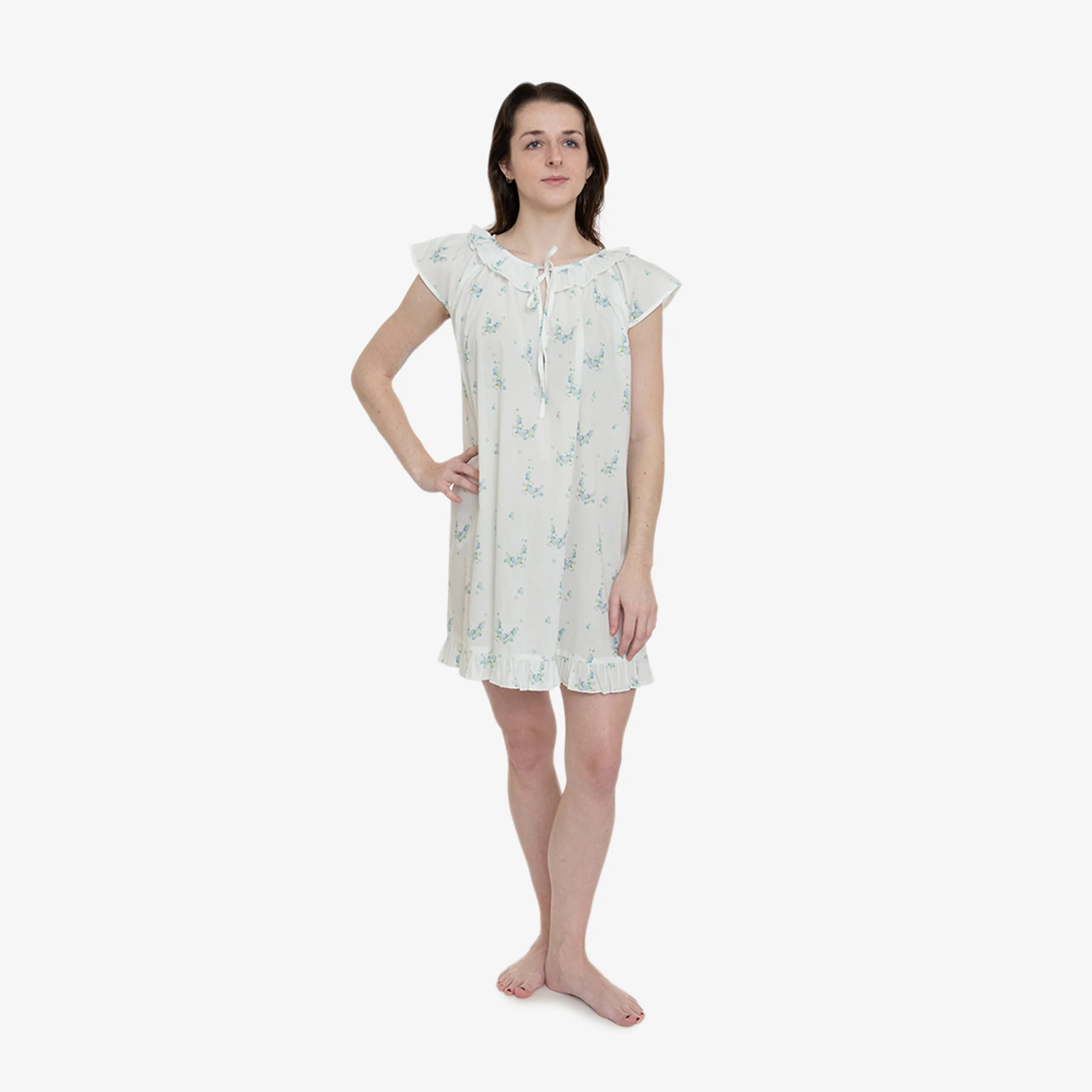 LUCY RUFFLE SHORT NIGHTGOWN - Image 8