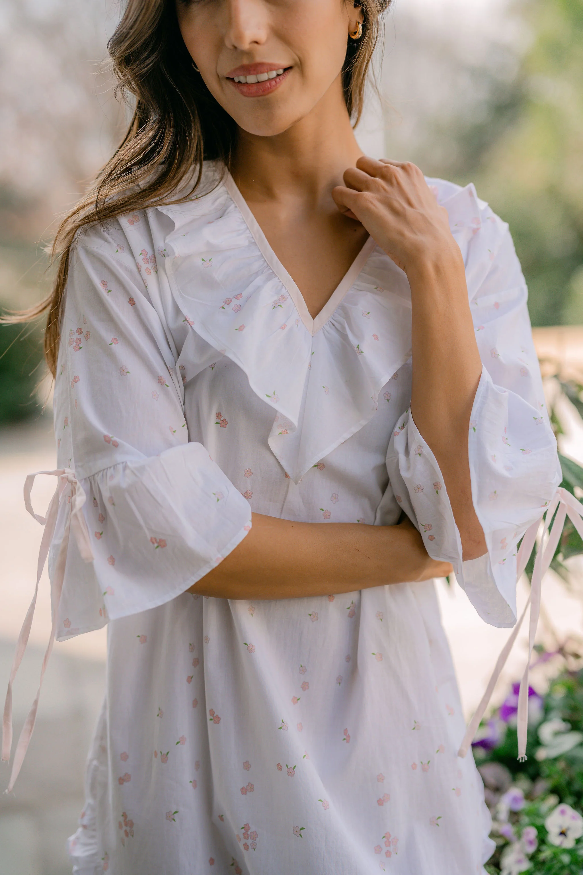 LUCY RUFFLE POET NIGHTSHIRT - Image 4