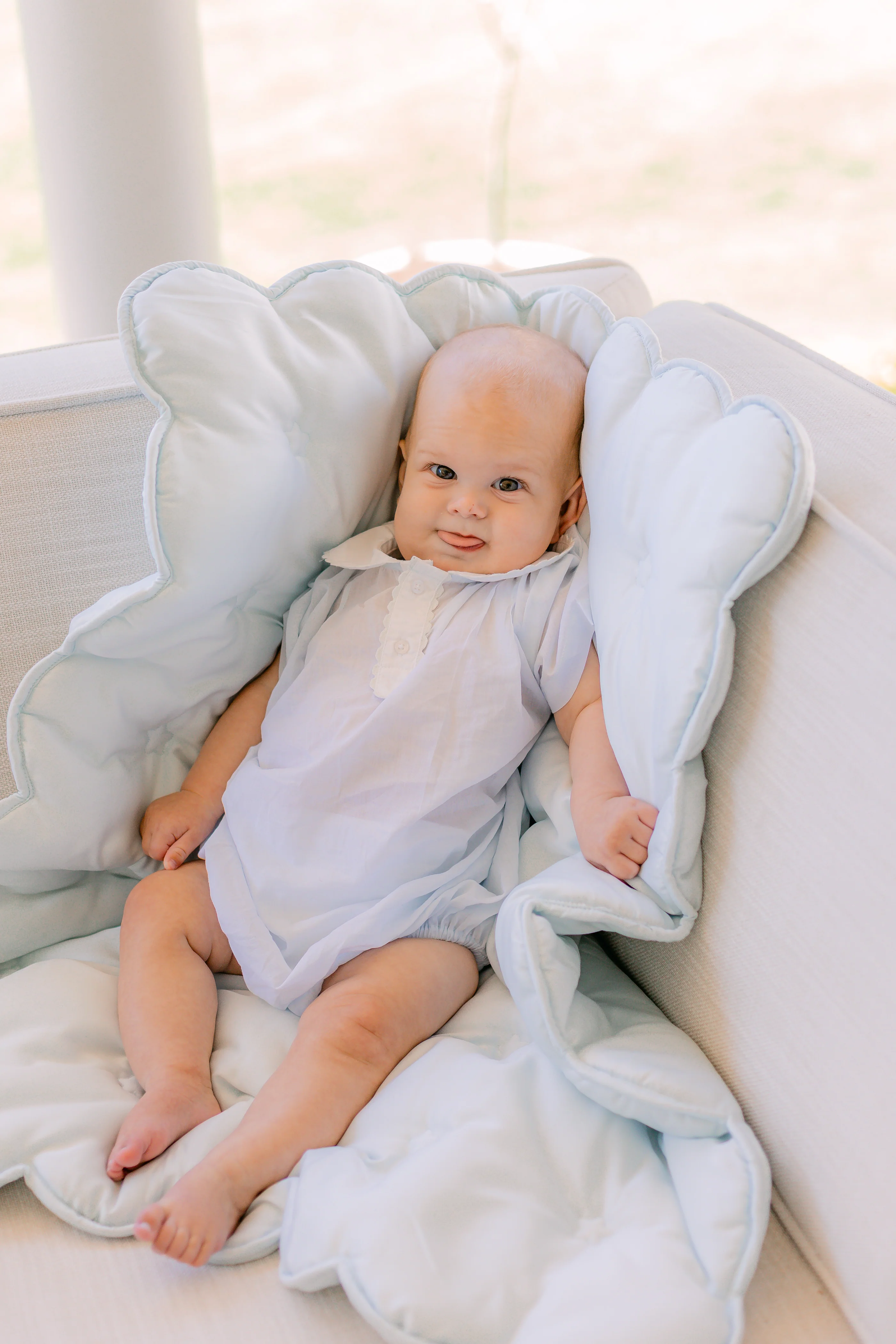 HEARTS & STARS QUILTED SATIN BABY BLANKET - Image 5