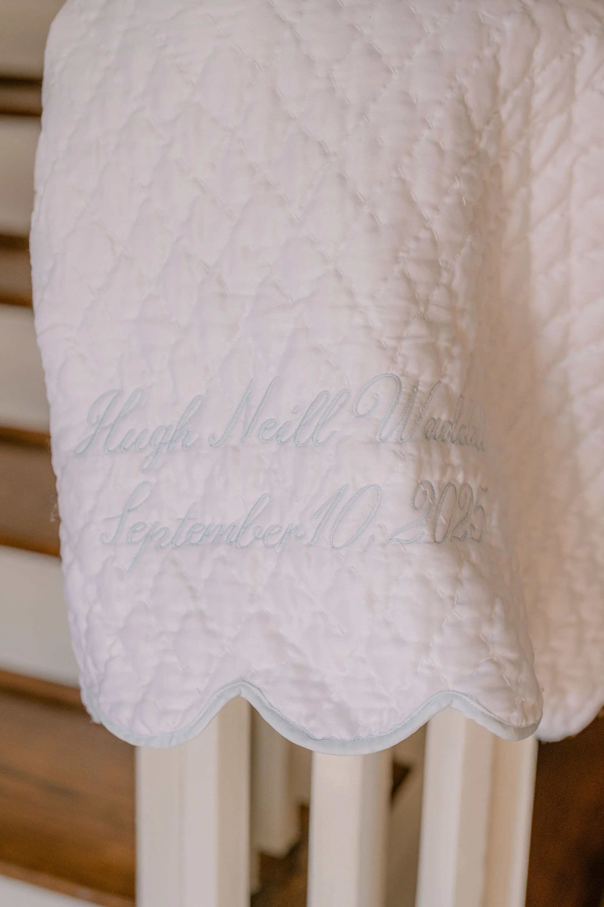 BABY HAND QUILTED SATIN BLANKET - Image 10
