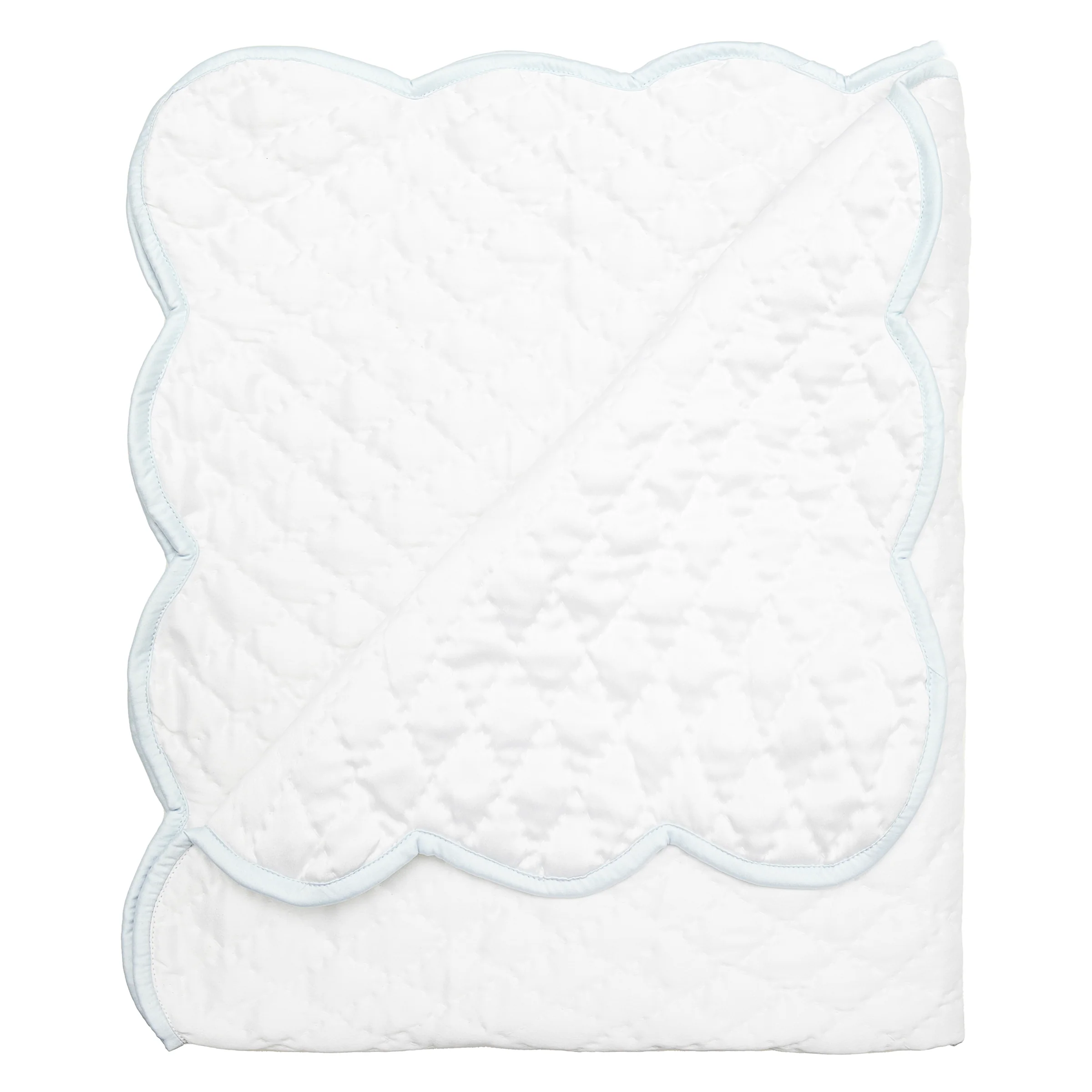 BABY HAND QUILTED SATIN BLANKET - Image 4