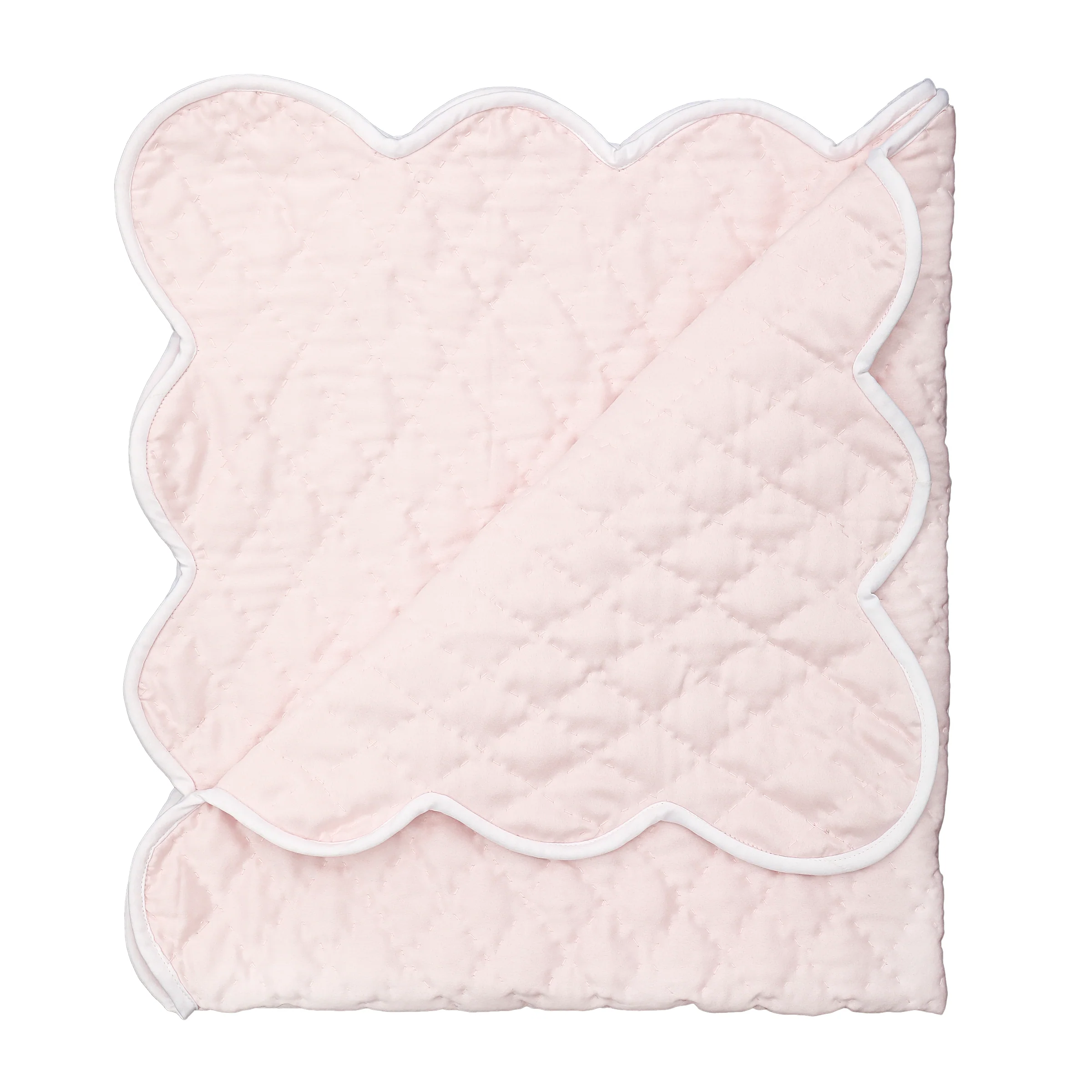 BABY HAND QUILTED SATIN BLANKET - Image 7
