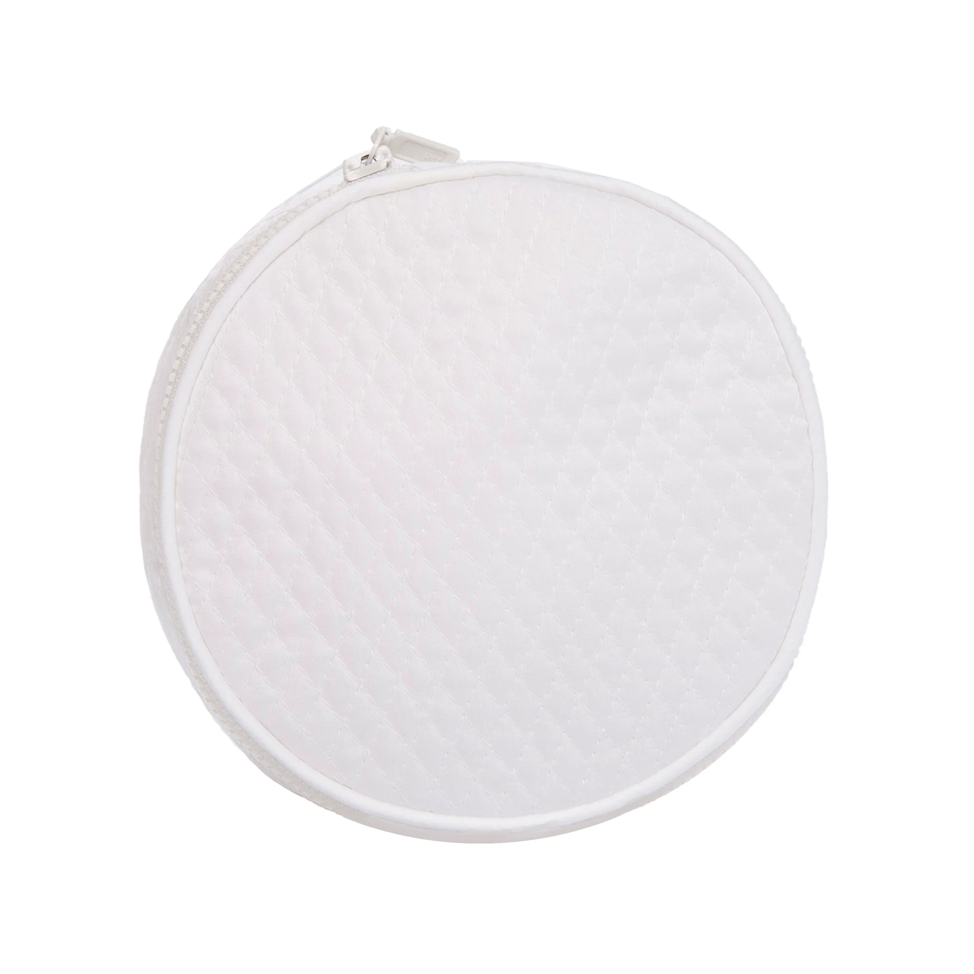 Quilted Satin Round Jewelry Box