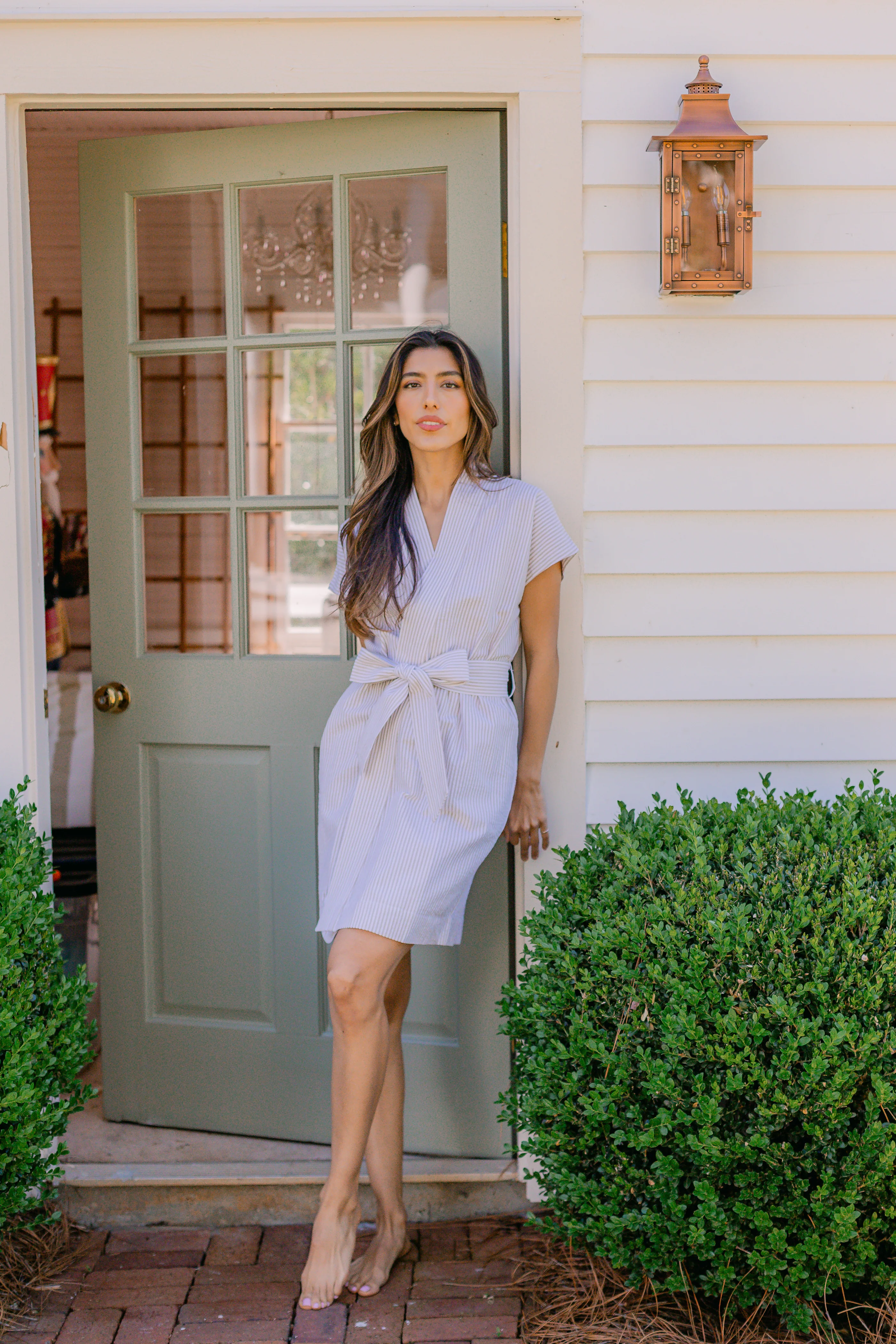 SEERSUCKER SHORT ROBE - Image 14