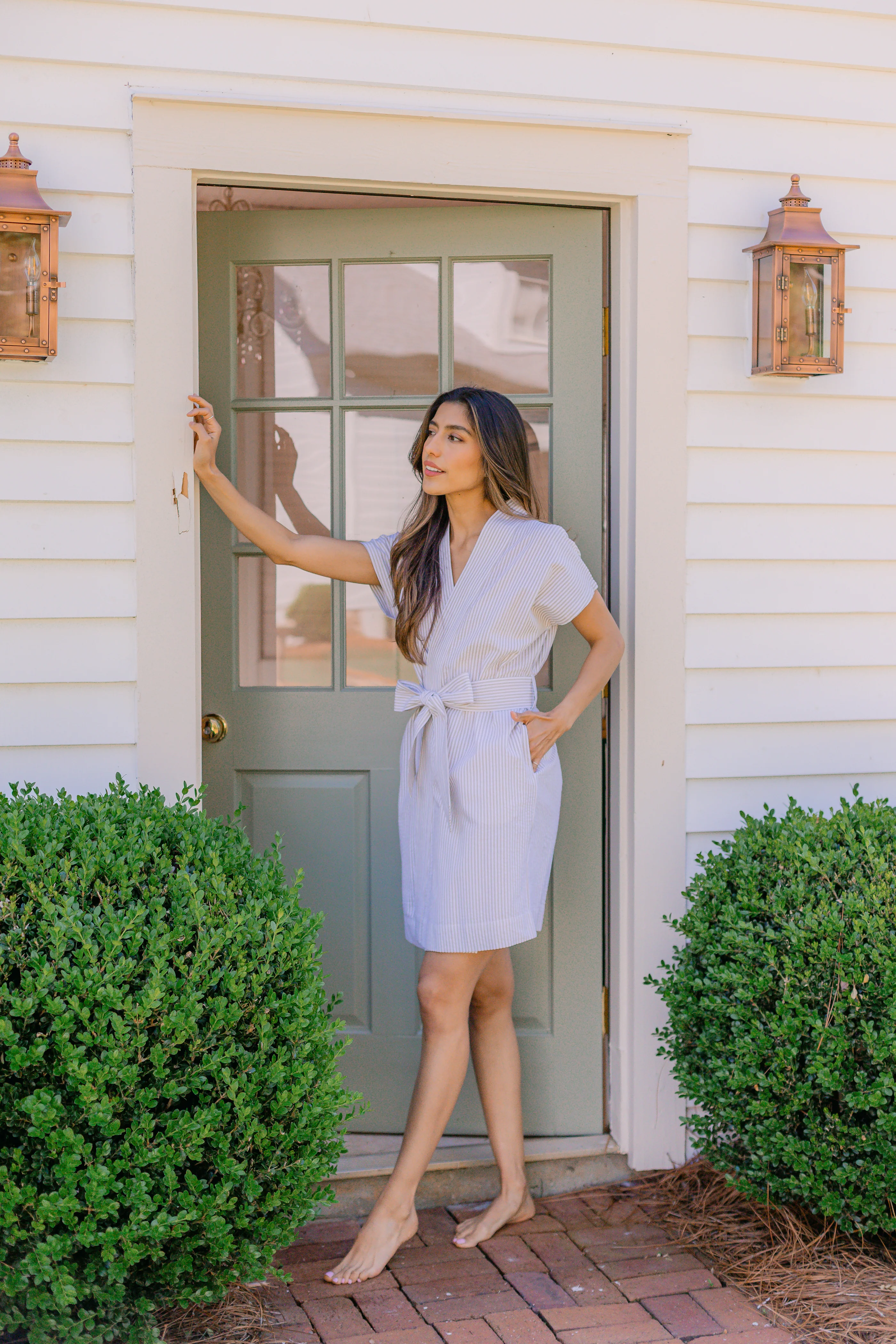 SEERSUCKER SHORT ROBE - Image 15