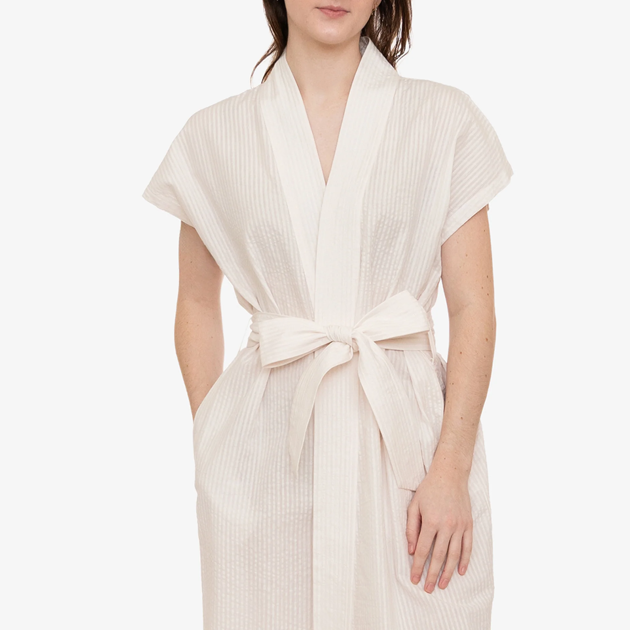 SEERSUCKER SHORT ROBE - Image 19